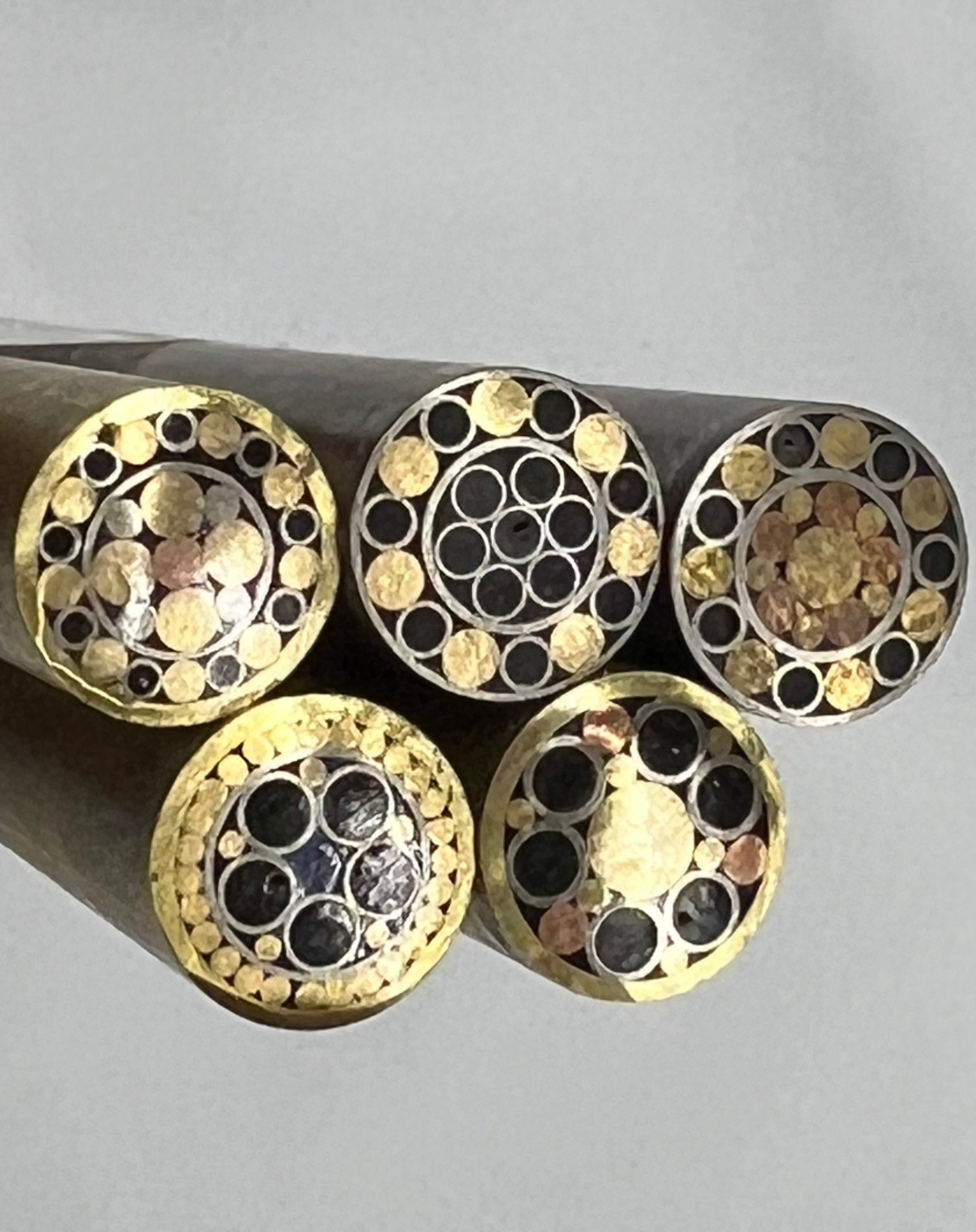 Mosaic pin 9.5mm Handle decoration