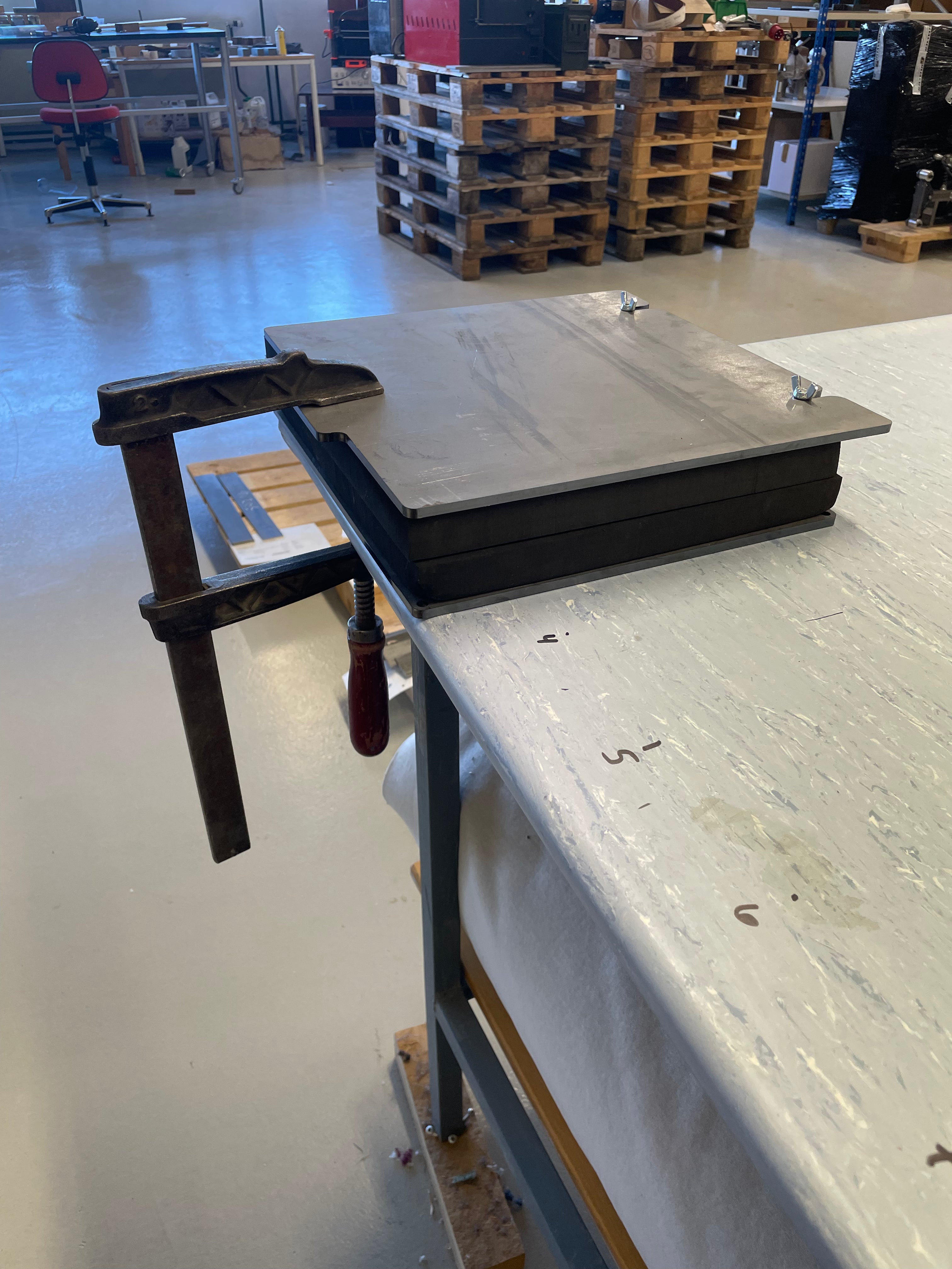 Kydex press in steel