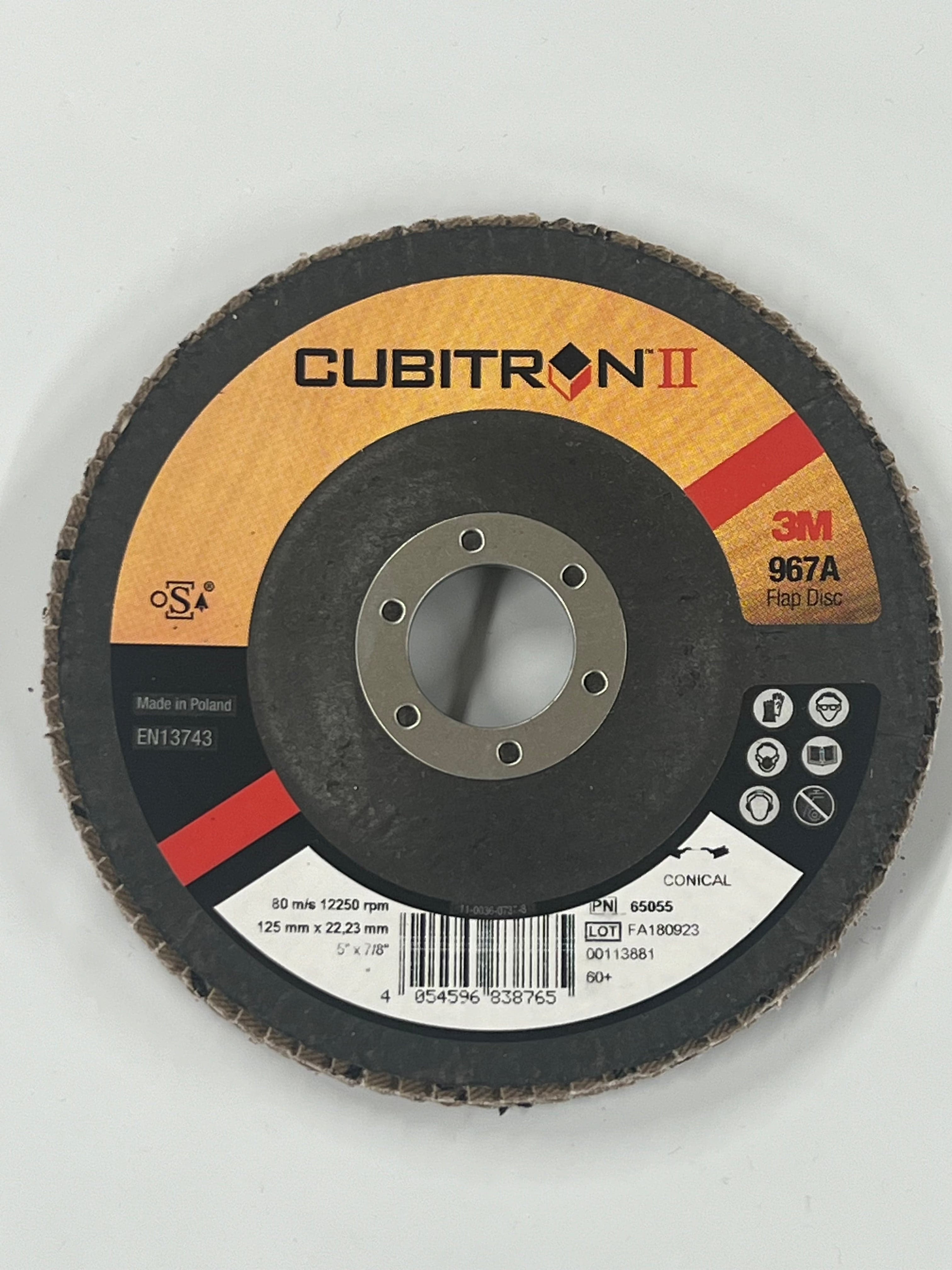 3M Cubitron II 967A Flap Disc 125mm P60+