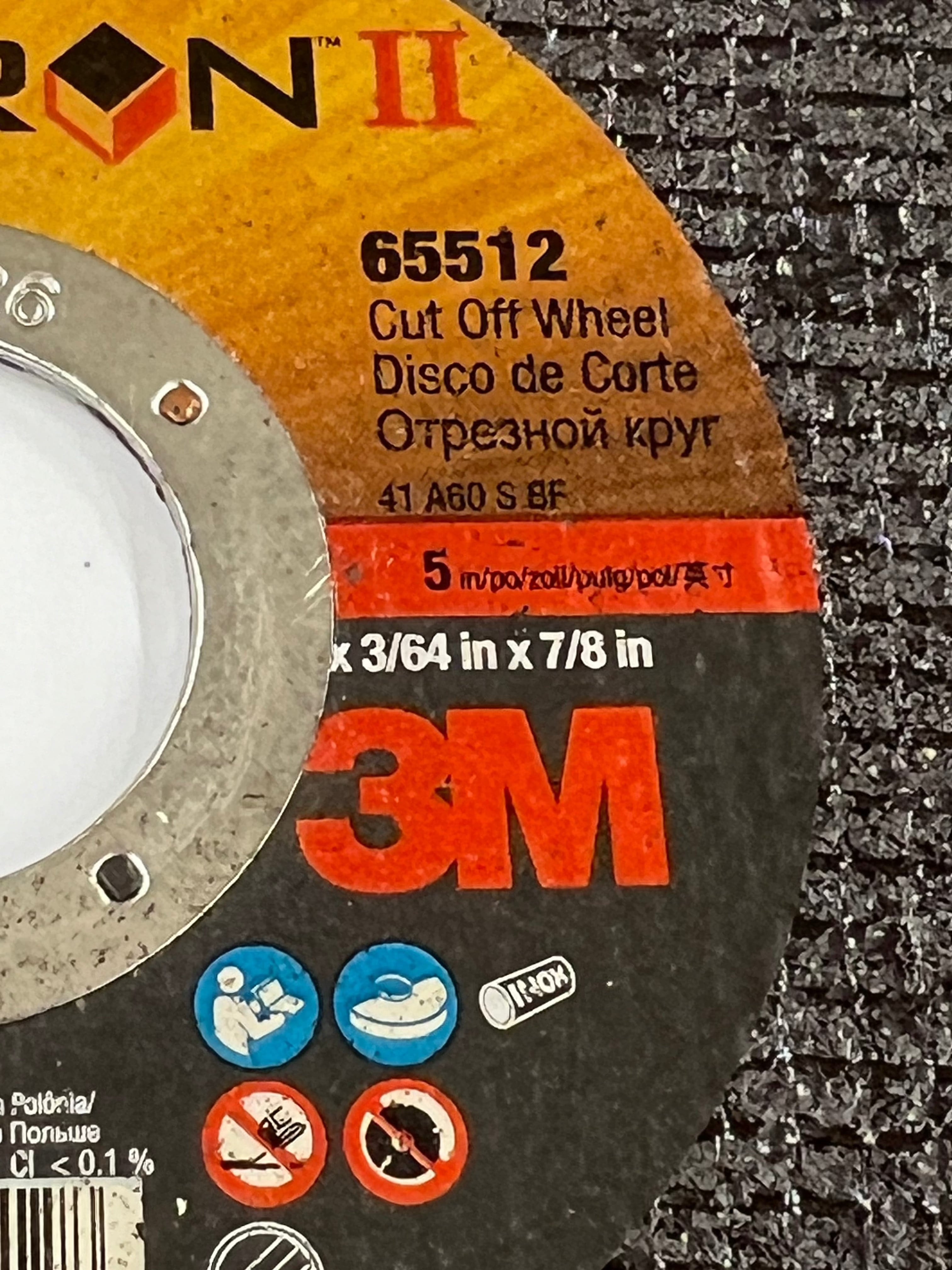 3M Cubitron II cutting disc 125x1x22.2mm