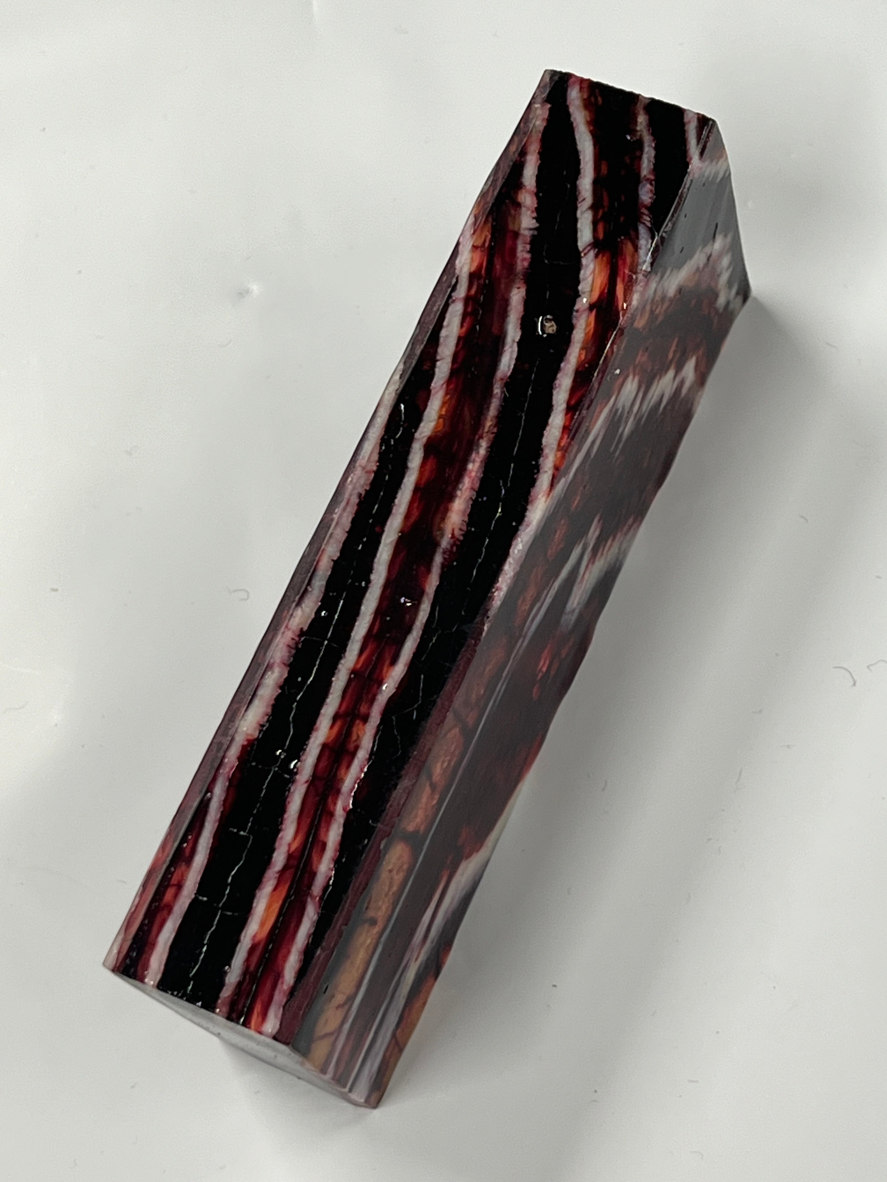 Mammoth molar handle blank M220 (red)