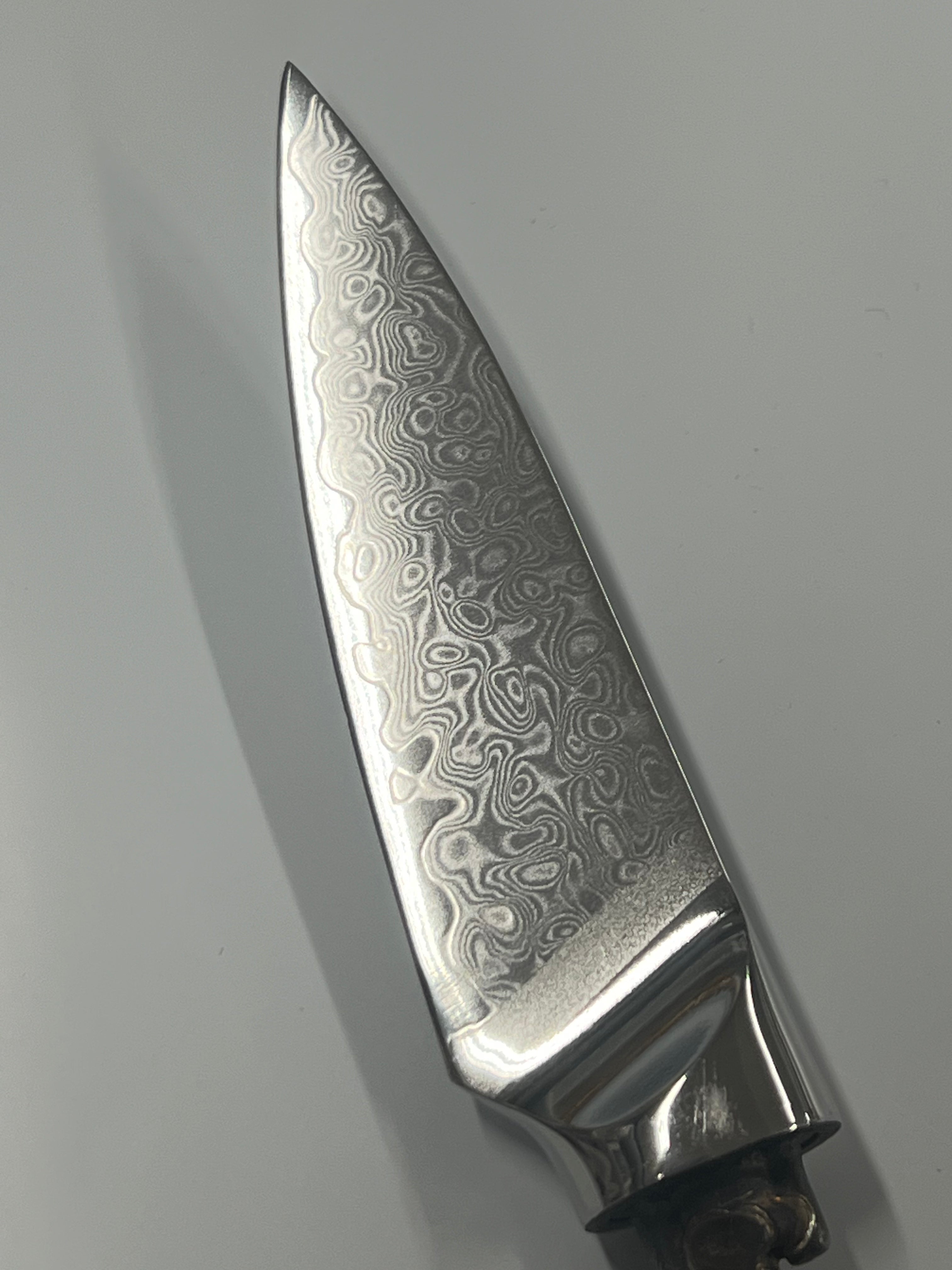 Fruit and kitchen knife blade 3.5" (89 mm), VG10 Damascus