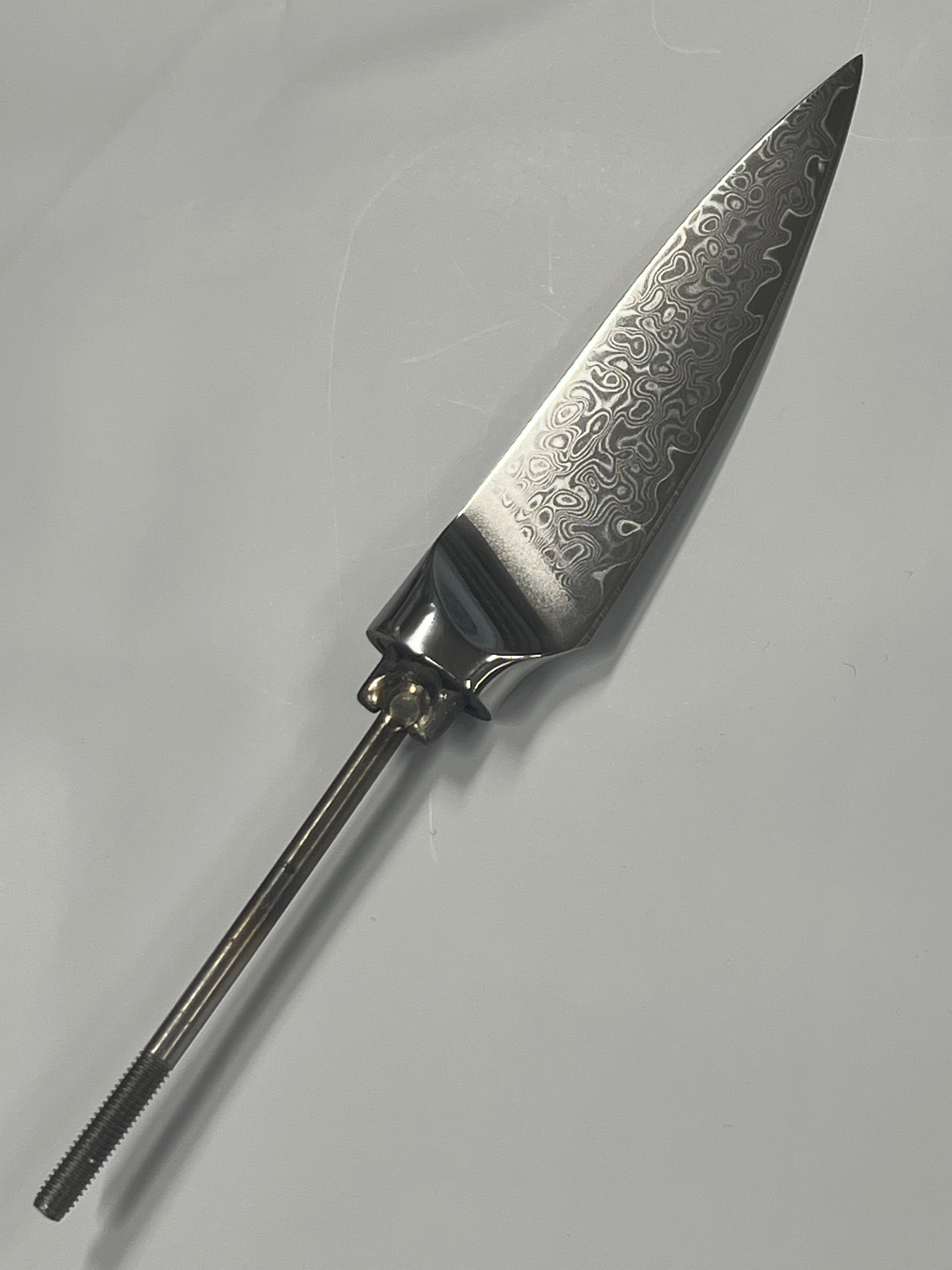 Fruit and kitchen knife blade 3.5" (89 mm), VG10 Damascus
