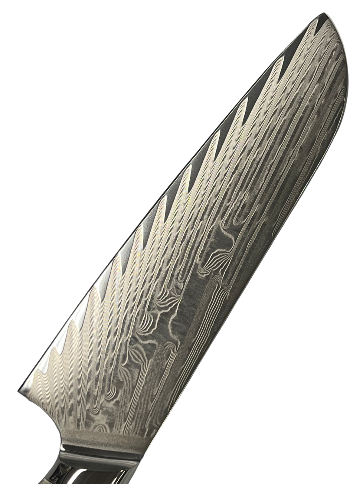 Santoku - VG10 Damask Chef's knife 8" full tang with sockets