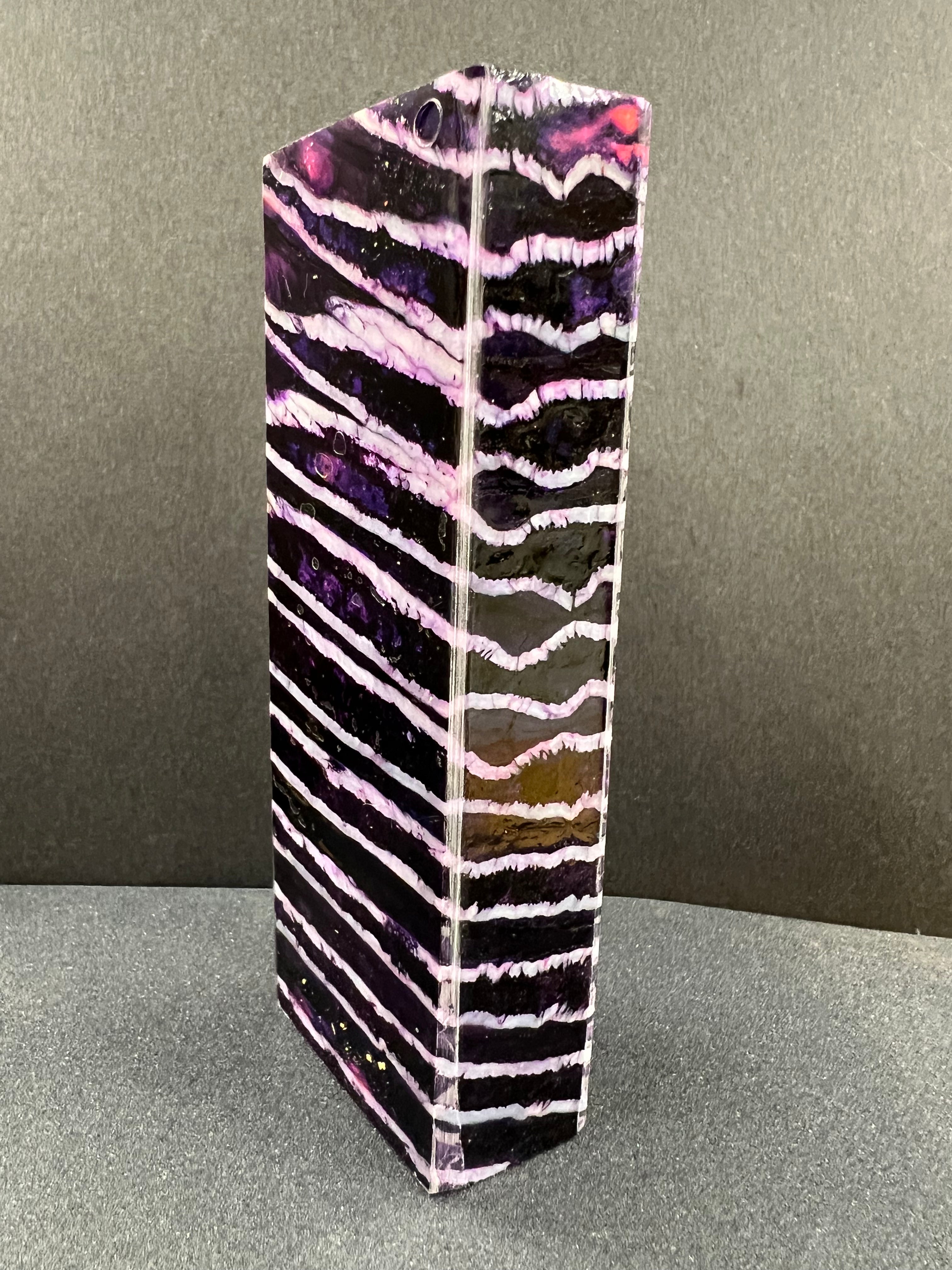 Mammoth molar handle blank M242 (Purple 14)