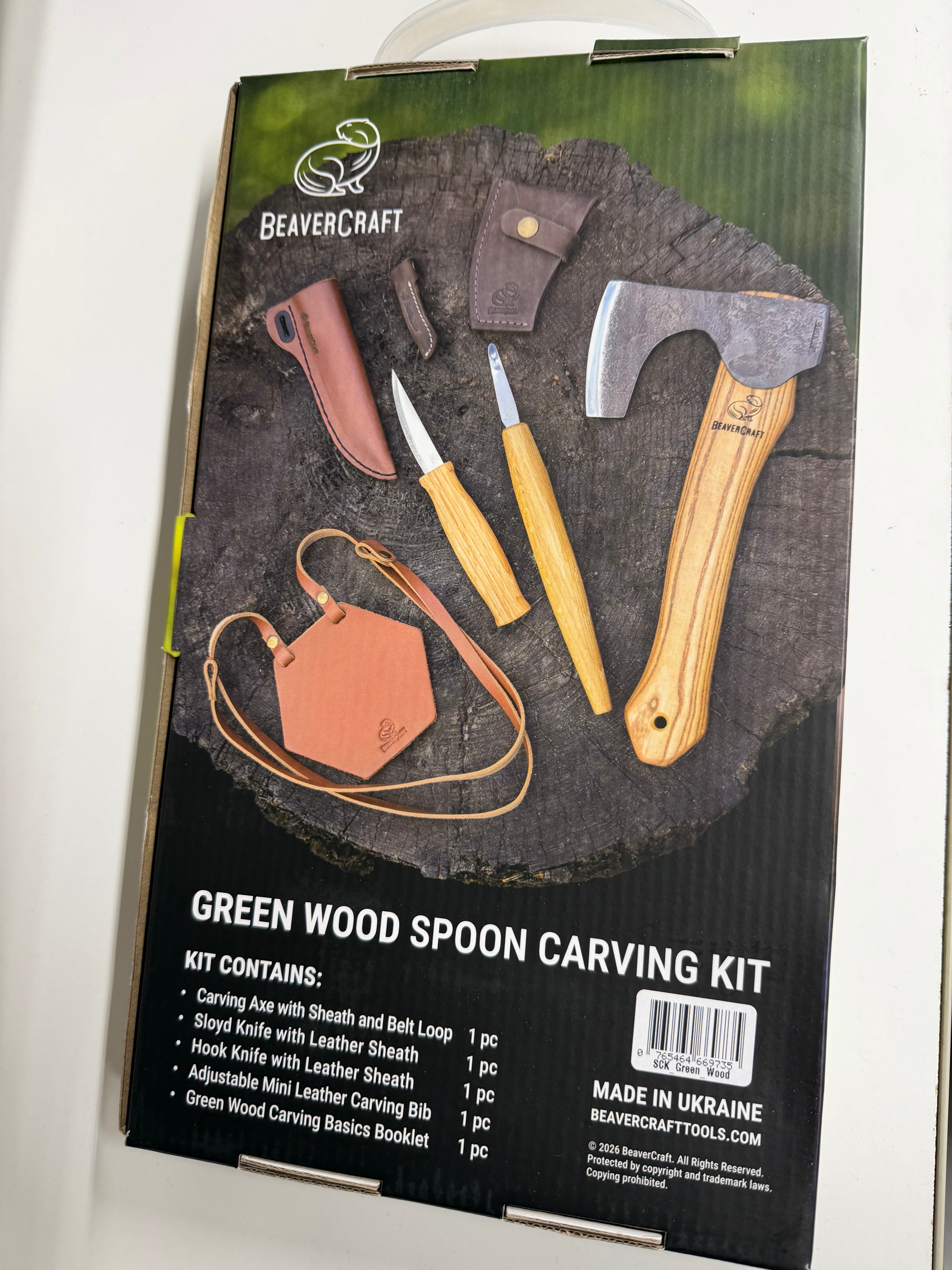 Spoon Carving Set Green Wood – BeaverCraft
