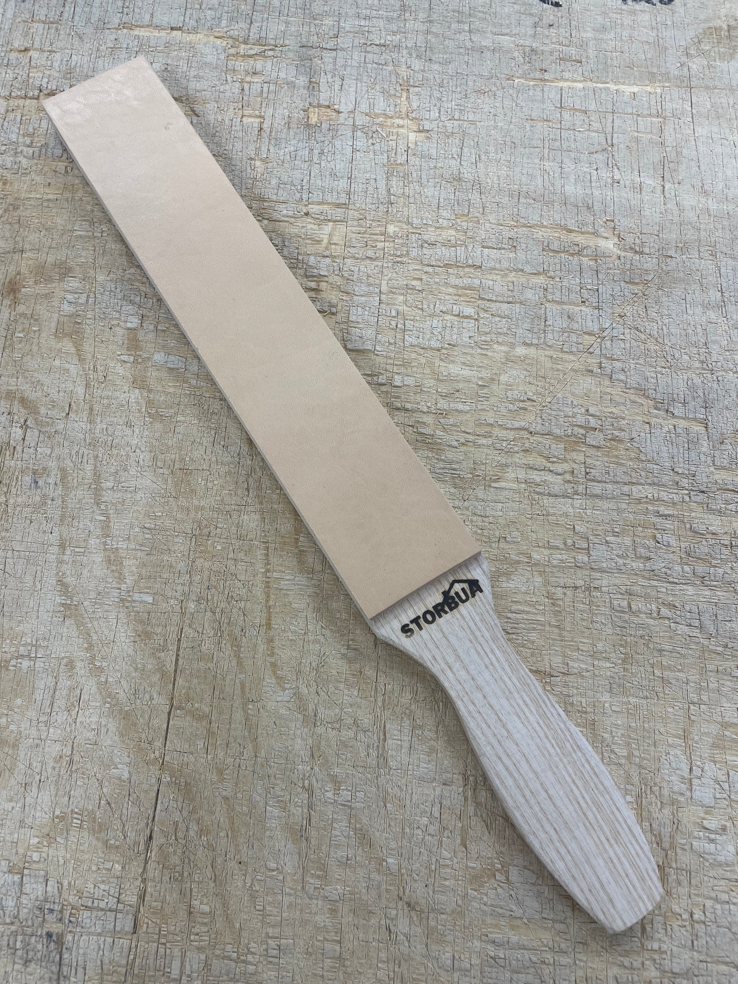 leather strop handmade large 390x50mm
