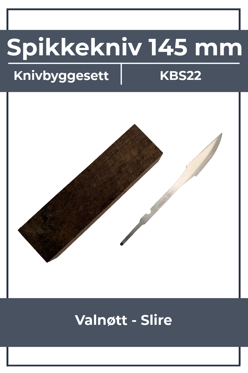 Knife-making kit KBS22 - Mora 120 and walnut