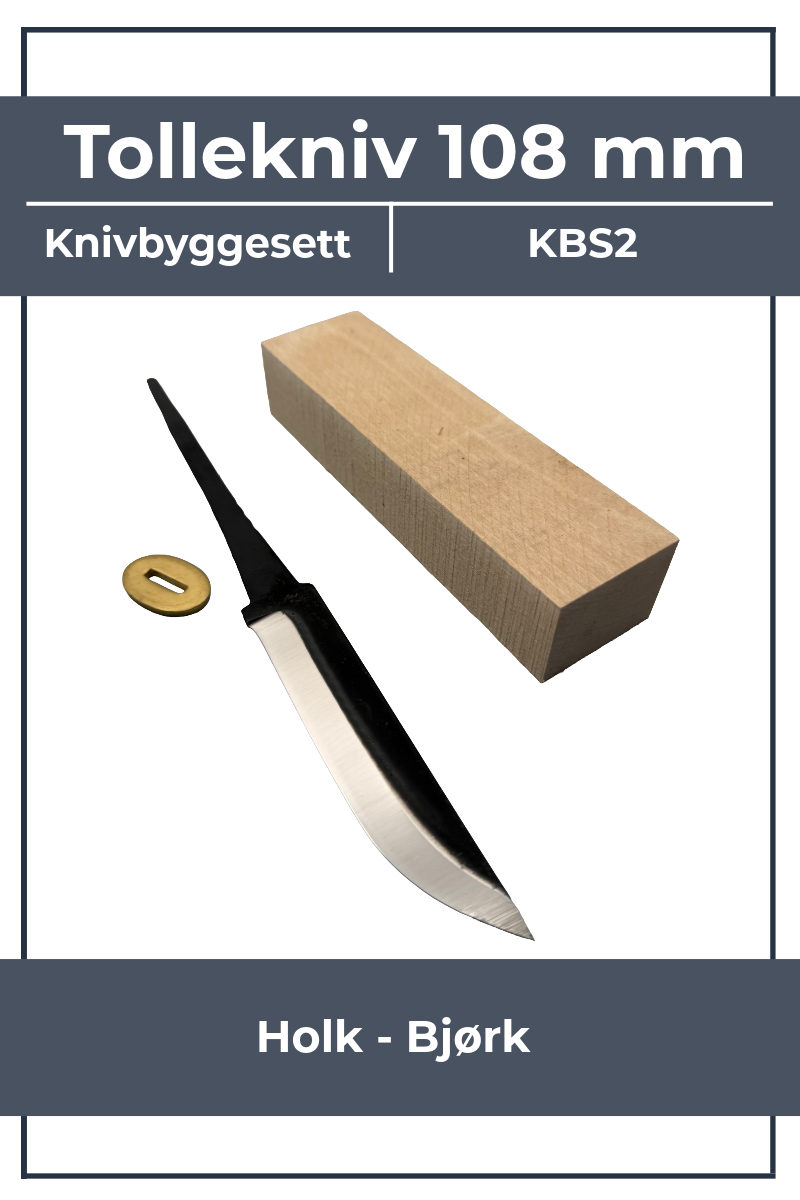 Knife making kit KBS2 - 108mm with birch and bolster
