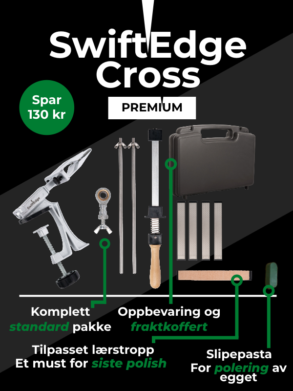 SwiftEdge Cross: Knife sharpening system with adjustable angle and diamond sharpening stones