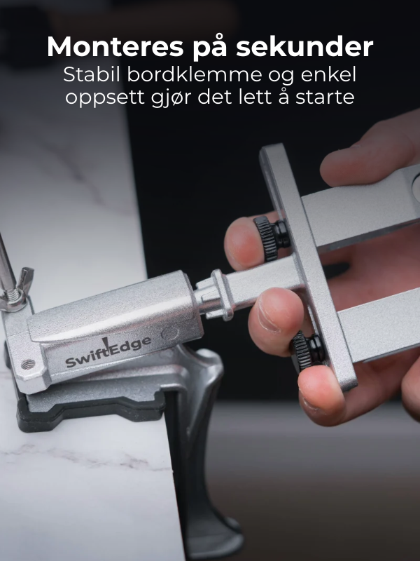 SwiftEdge Cross: Knife sharpening system with adjustable angle and diamond sharpening stones