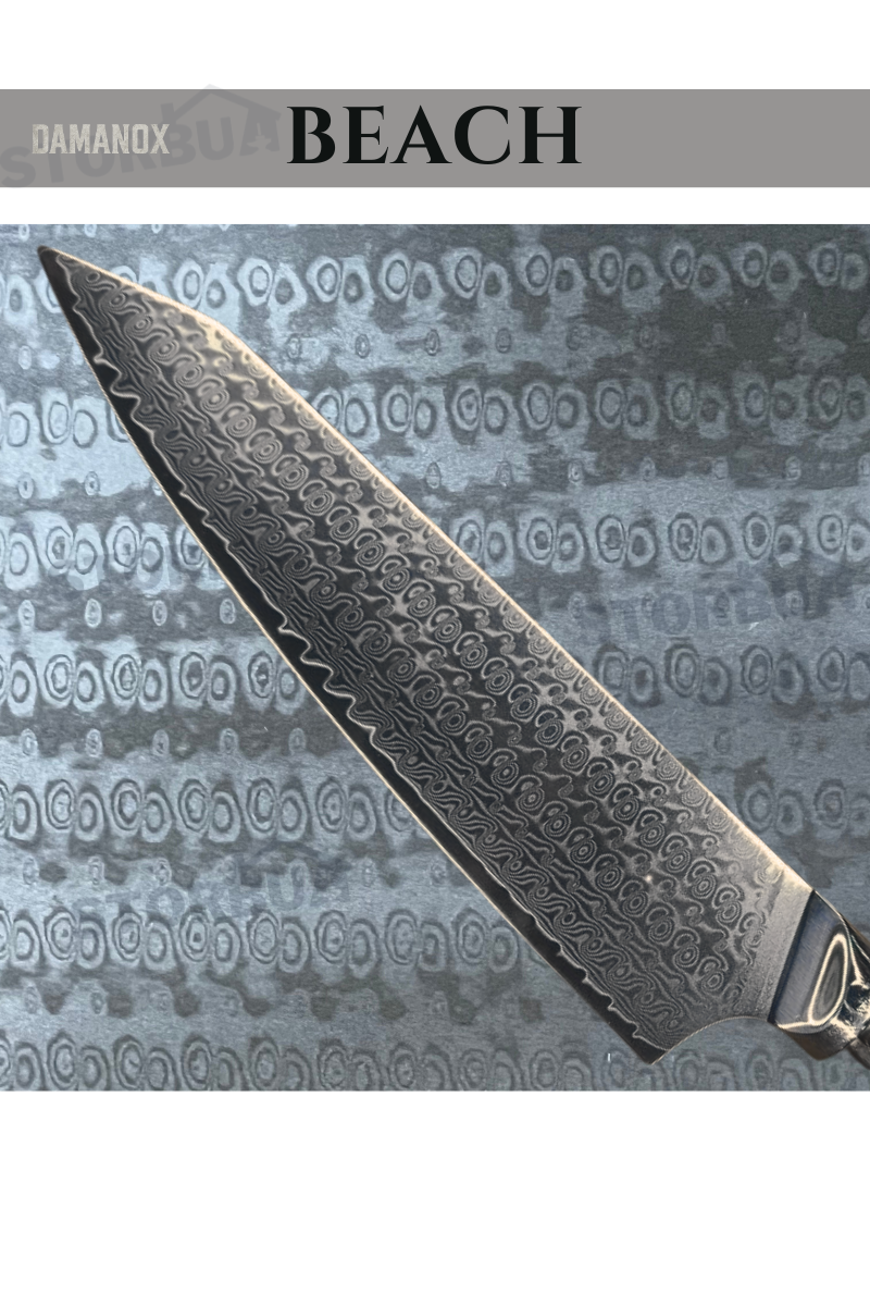 Damanox VG10 - Stainless Damask plate with a core of VG-10