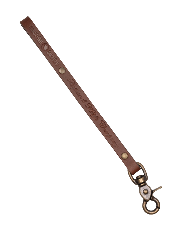Casström Leather Strap with brass buckle, Cognac