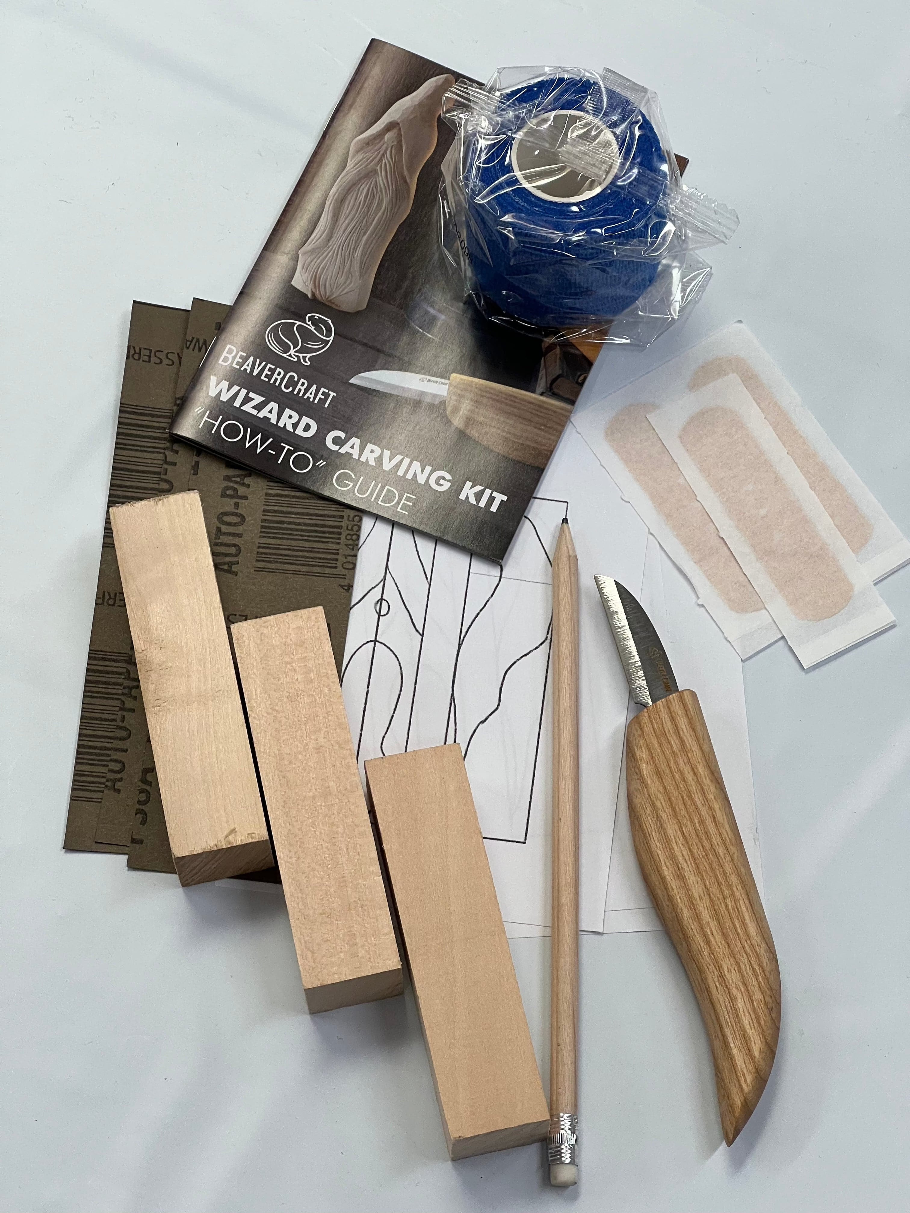 Wood carving set DIY03 Wizard