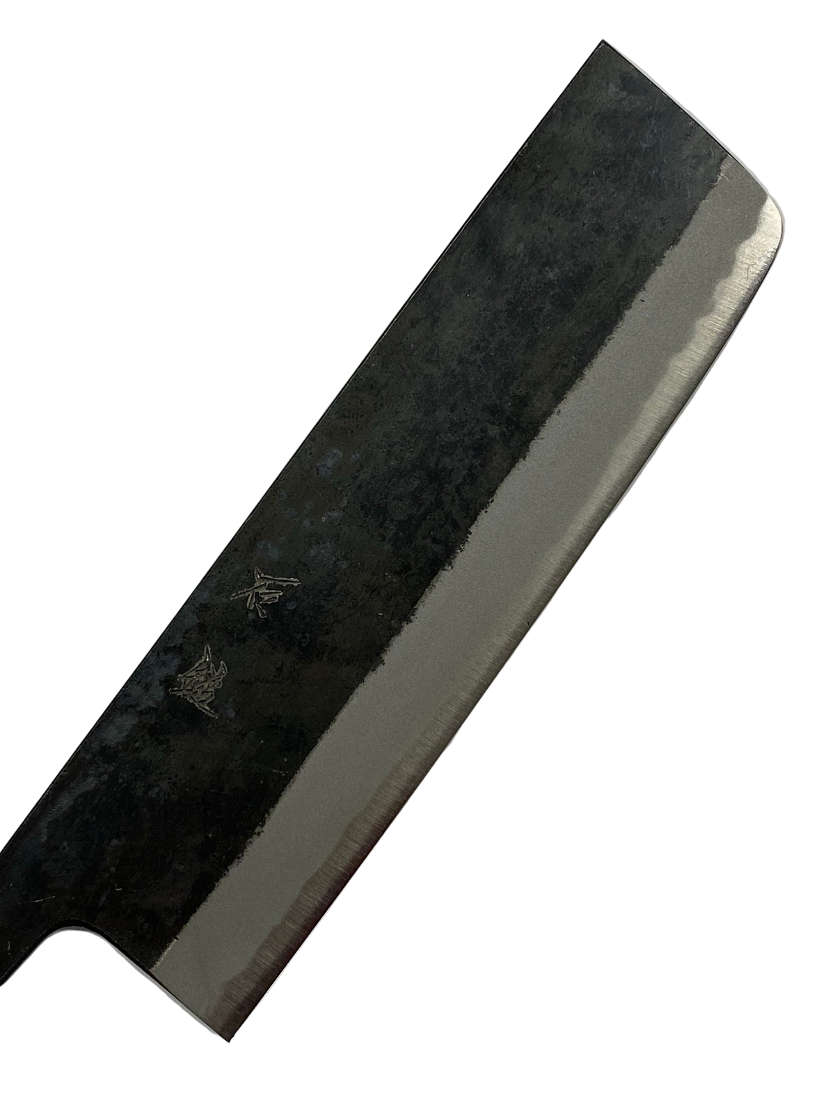 Nakiri 180 Blue 2 Japanese hand-forged knife blade
