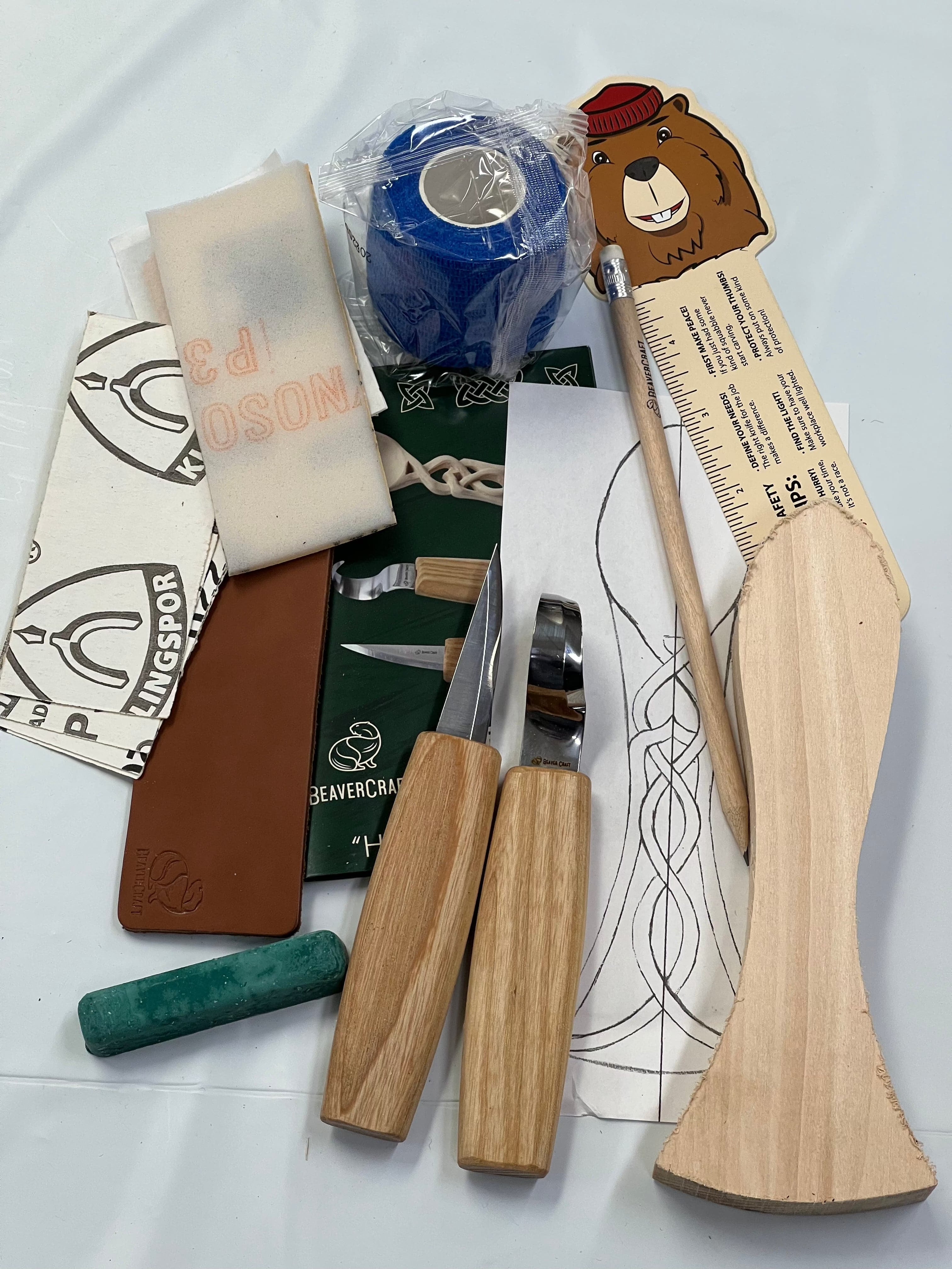 Wood Carving Kit DIY04 Love Spoon