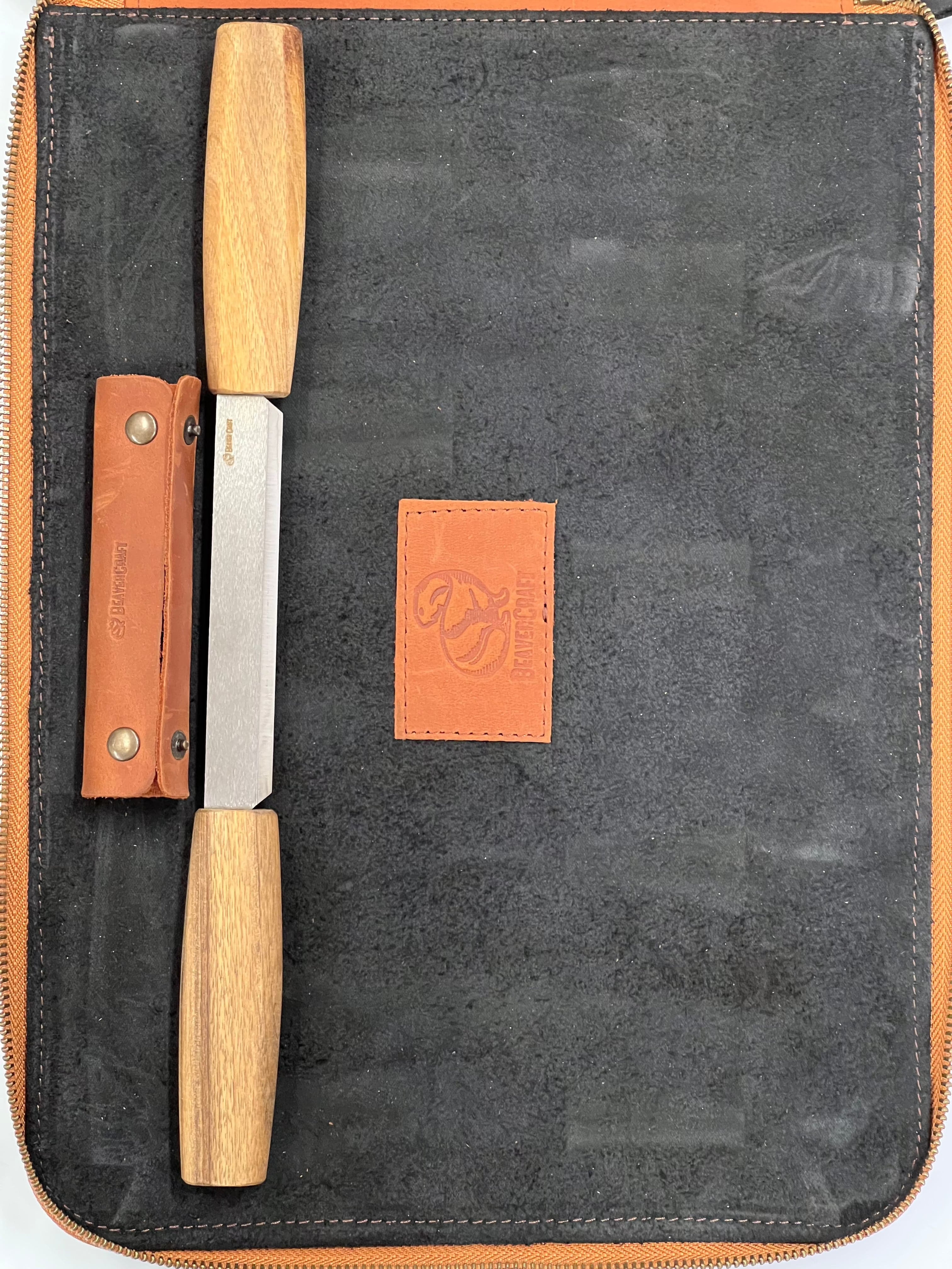 Leather Wood Carving Set in Shoulder Fluid S50X Beaver Craft