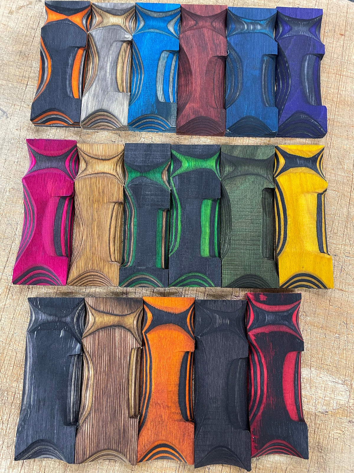 Lawood Blokk - Laminated and colored handle blank