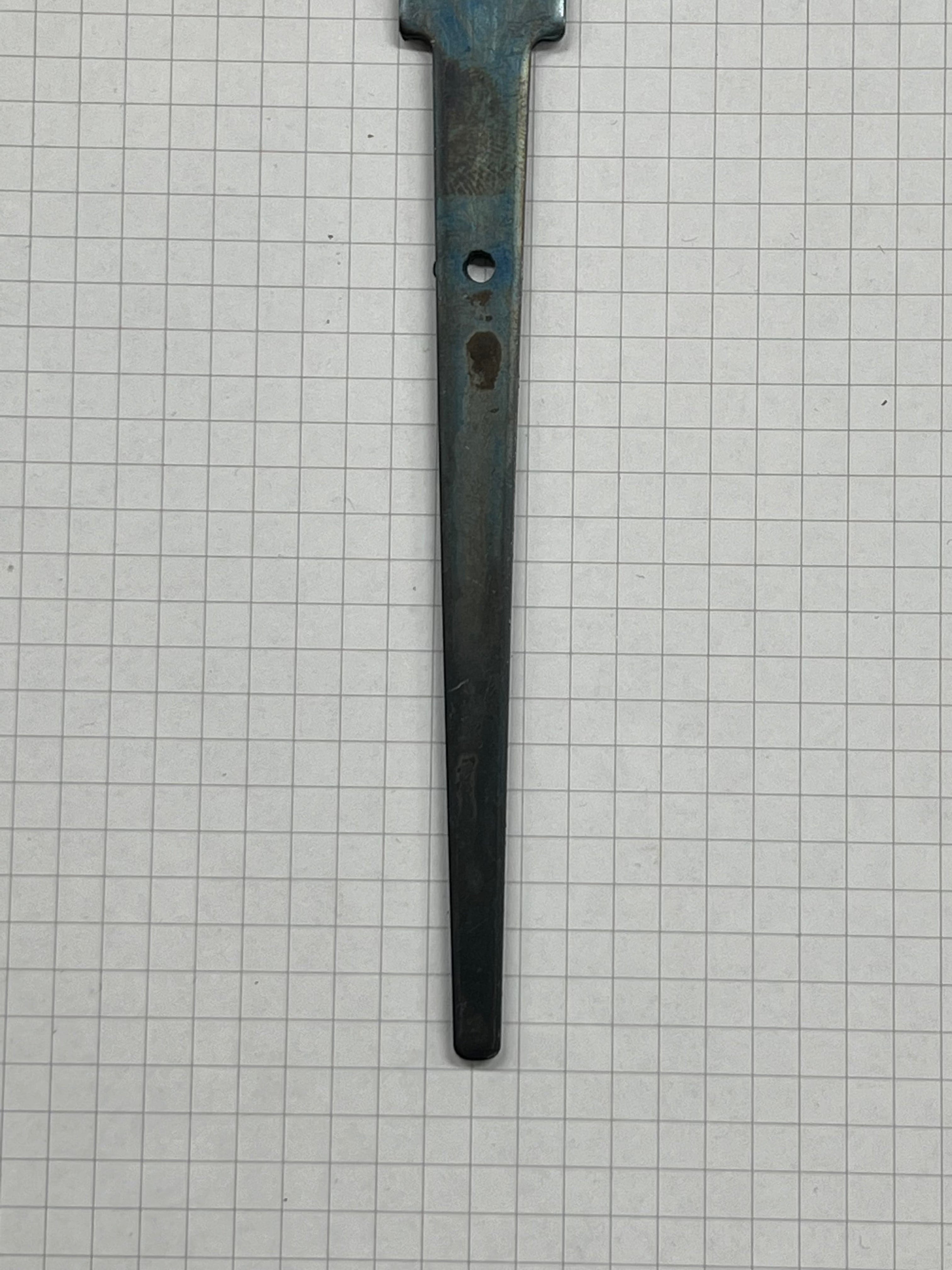 Knife blade blank 80mm Finished Hardened unsharpened