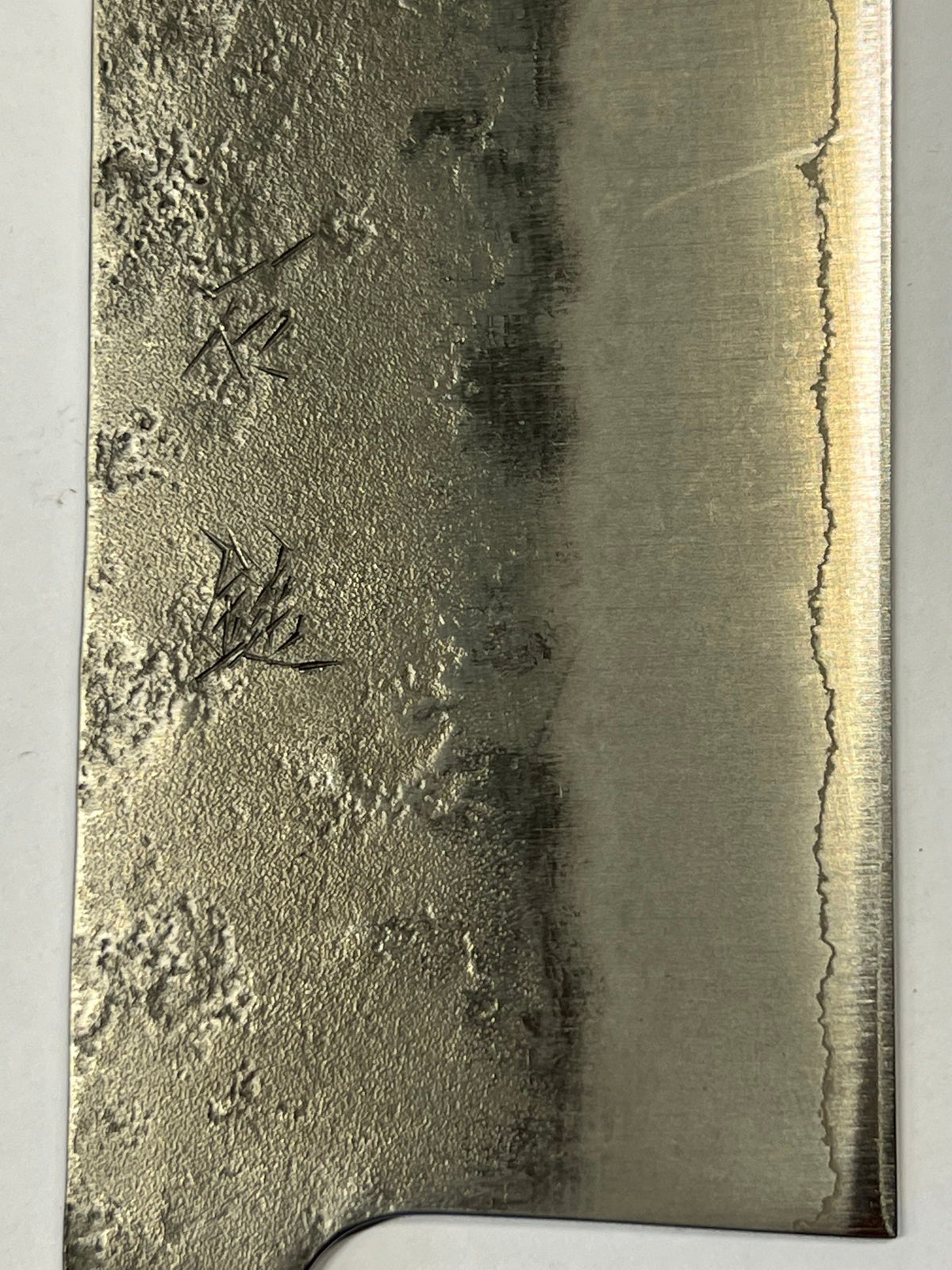 Nakiri 165 Silver3 Japanese hand-forged knife blade