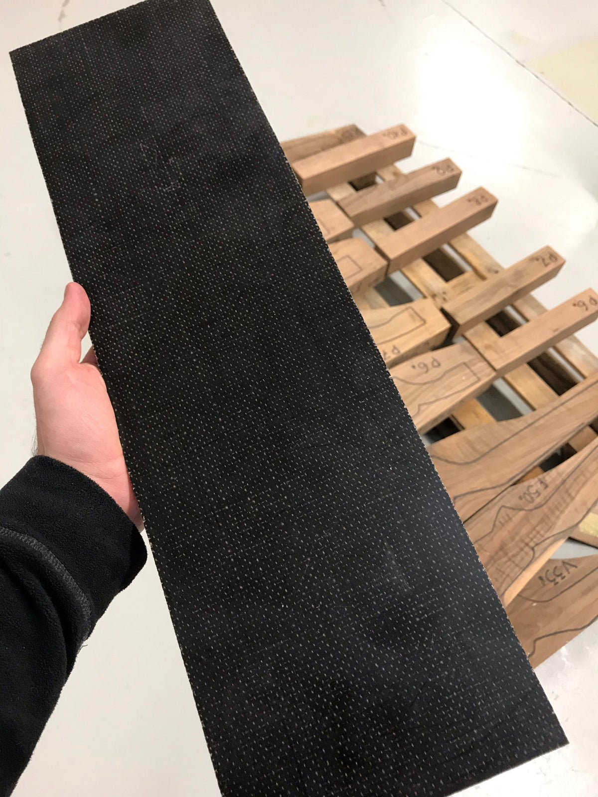 Micarta plate handle material