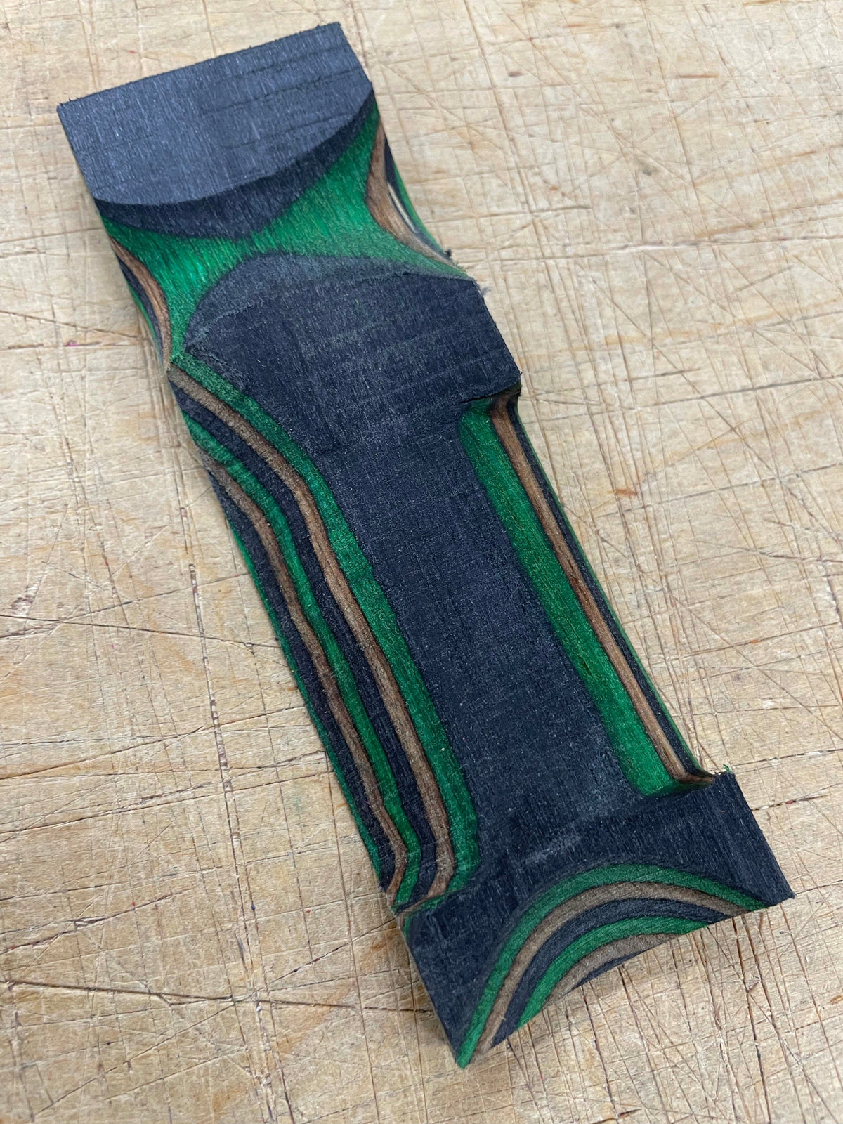 Lawood Blokk - Laminated and colored handle blank