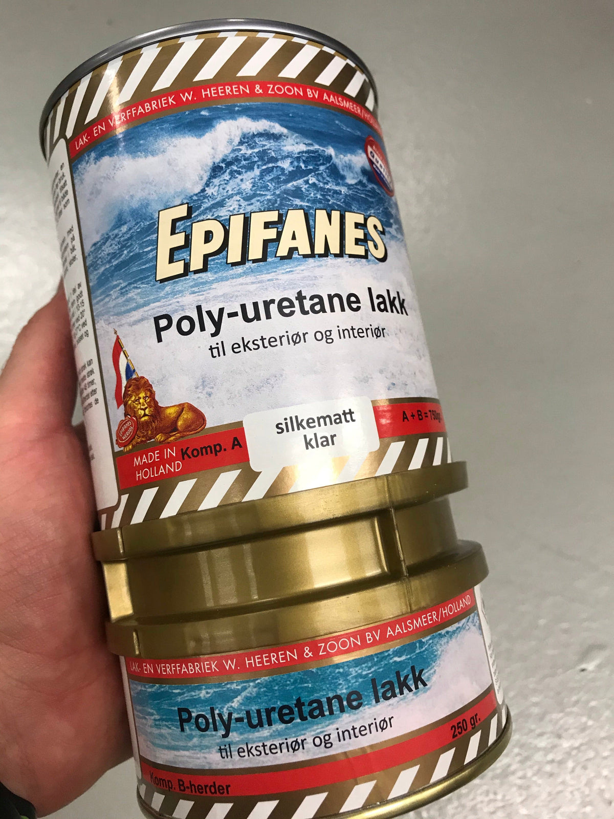 Polyurethane Lacquer Clear Epifanes 750 gr