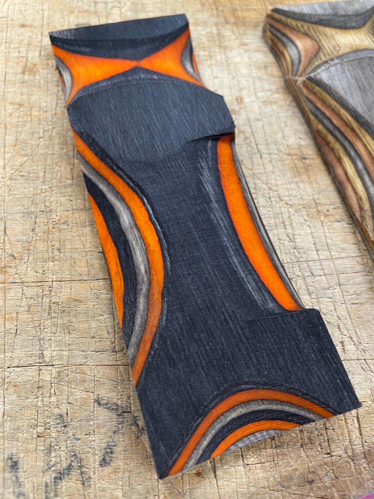 Lawood Blokk - Laminated and colored handle blank