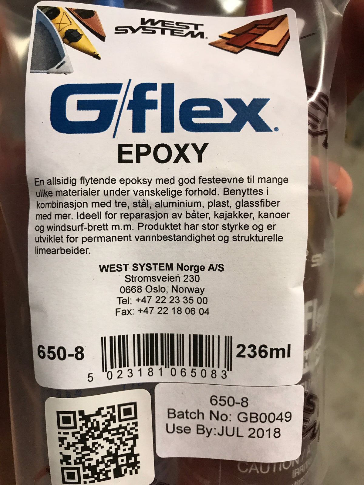 G/flex 650 Water resistant Shock resistant Epoxy