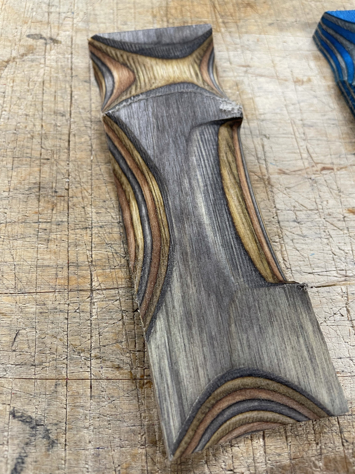 Lawood Plate - Laminated and colored handle blank