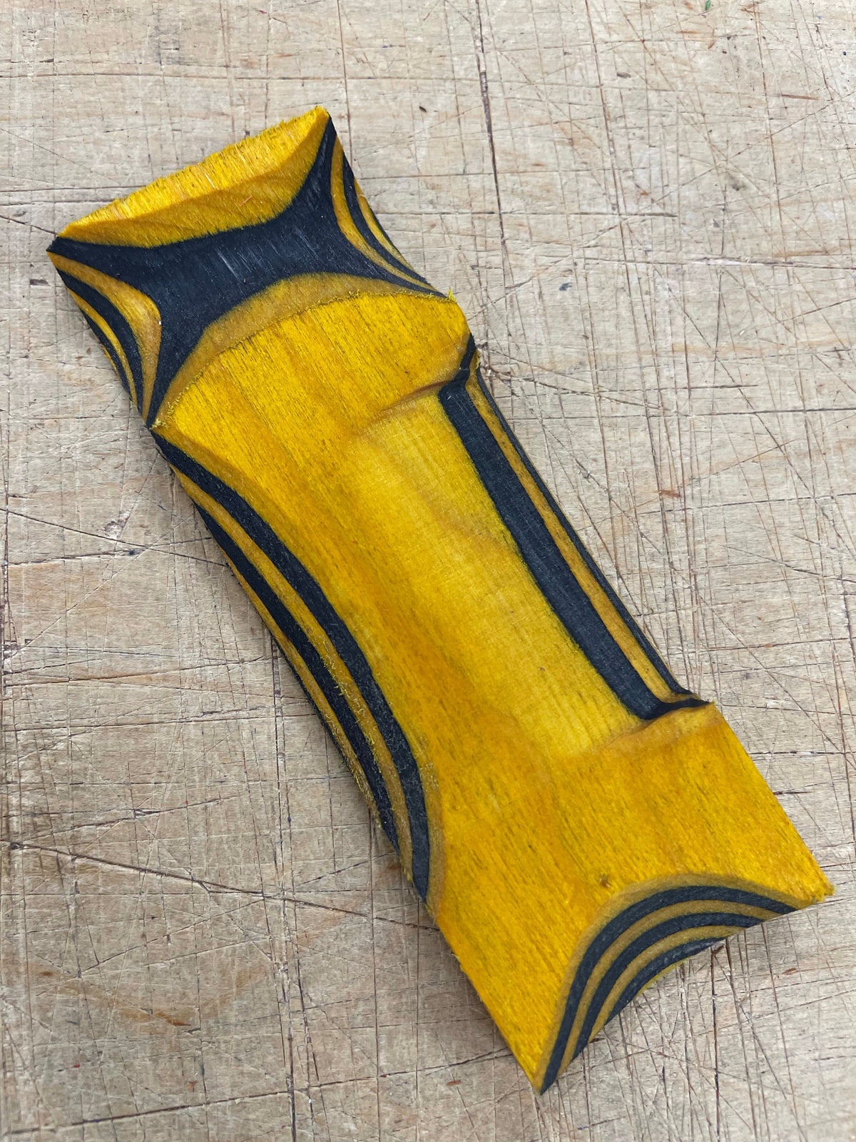 Lawood Blokk - Laminated and colored handle blank