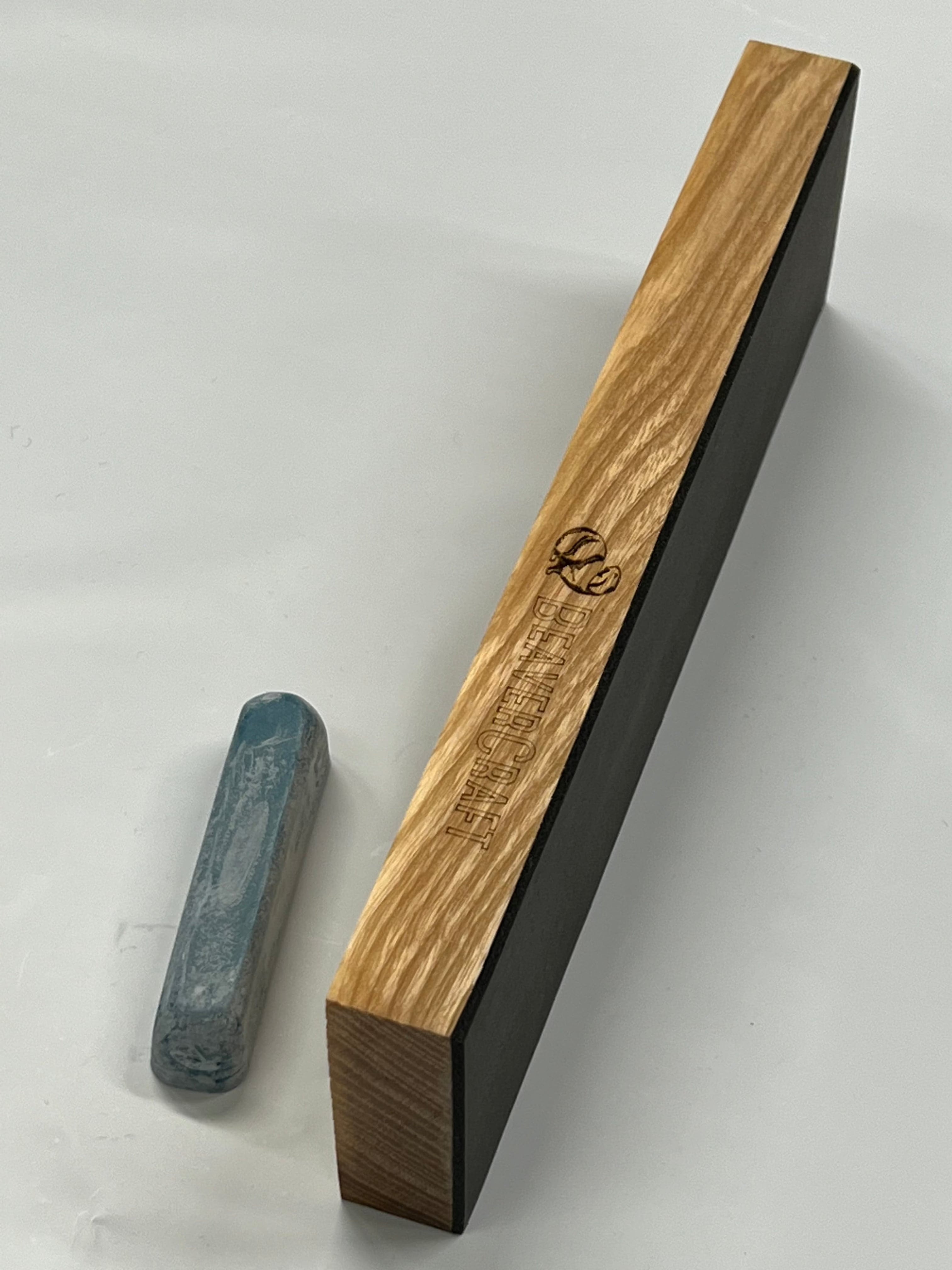 leather strop 225 x 65mm with stropping compound LS4CP1
