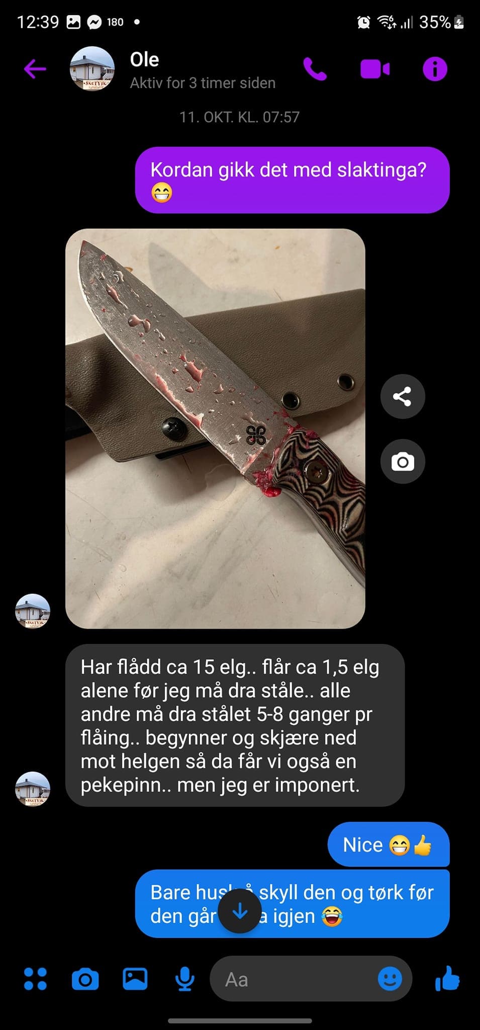 Knife blade GSK-6 AEB-L Clover Blades