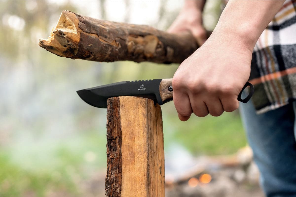 BSH4 Dusk-kit Bushcraft knife blade with screws