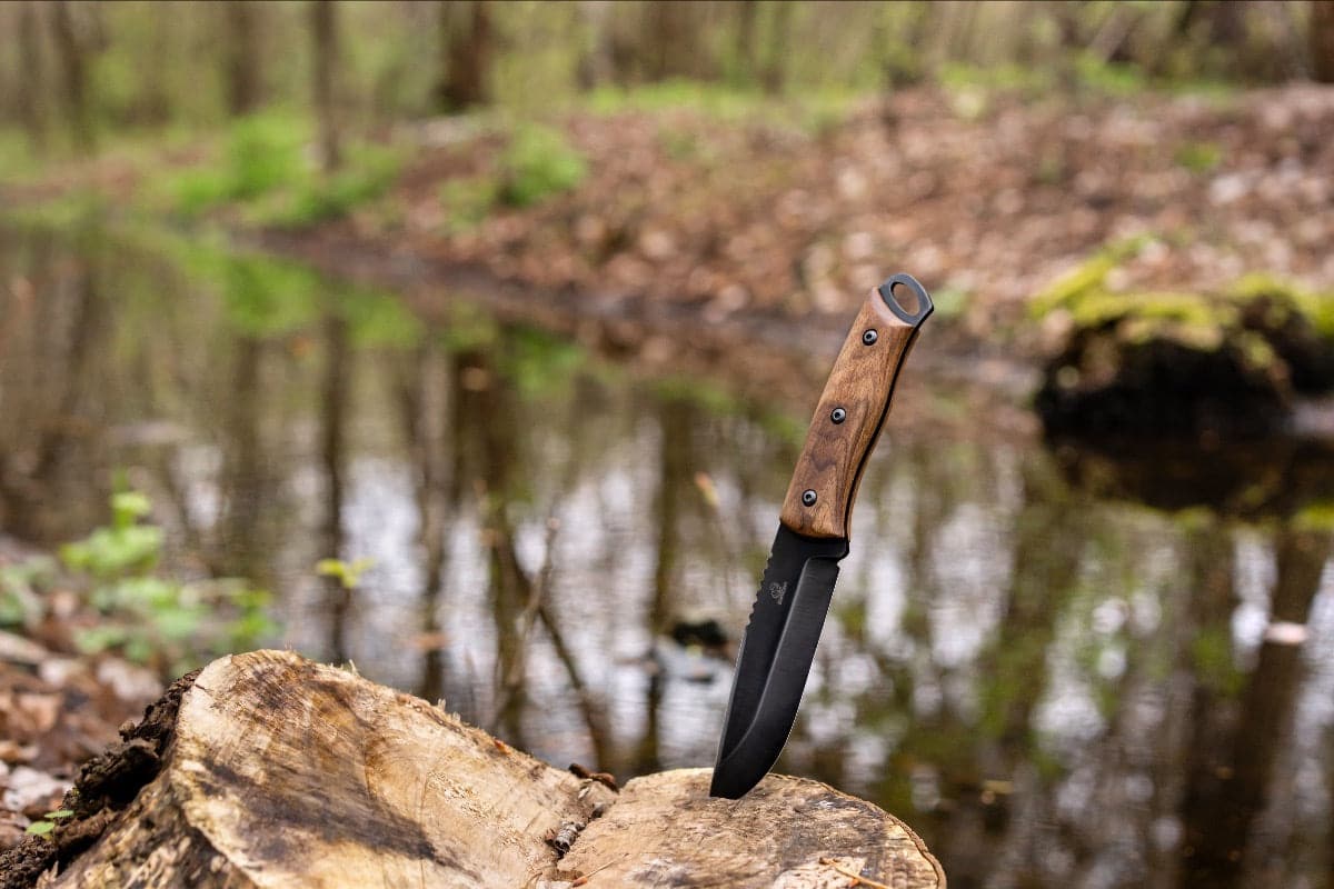 BSH4 Dusk-kit Bushcraft knife blade with screws