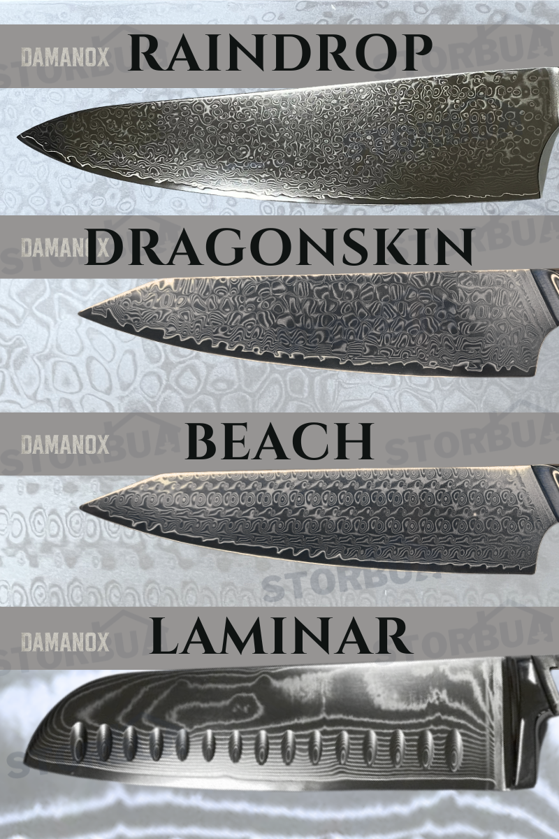Damanox VG10 - Stainless Damask plate with a core of VG-10