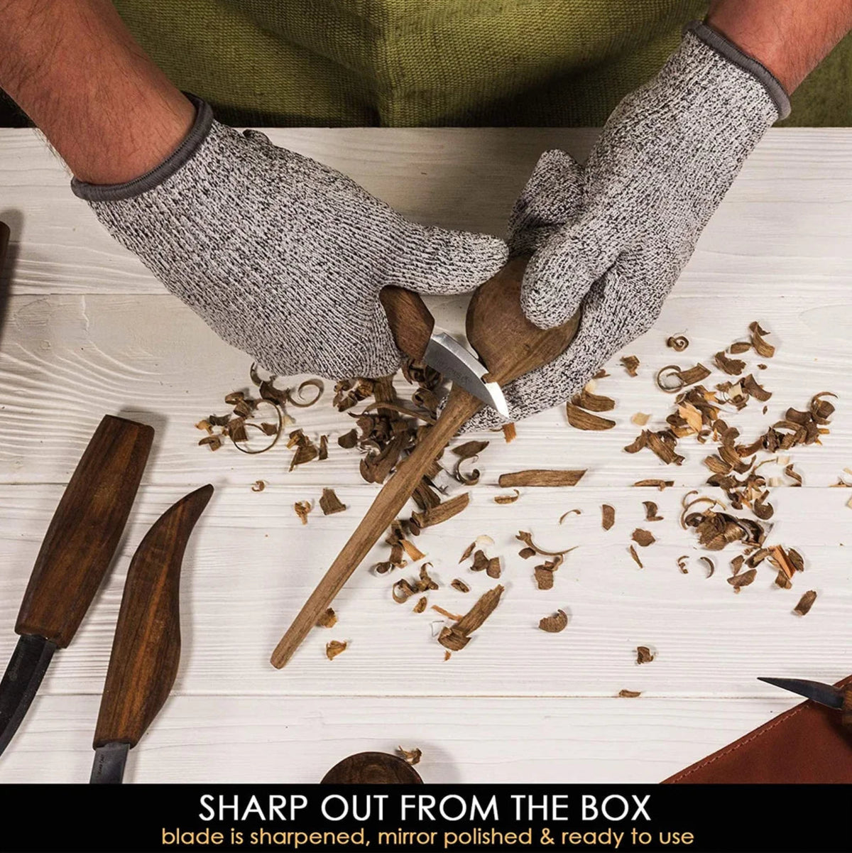 Leather woodcarving set S18X