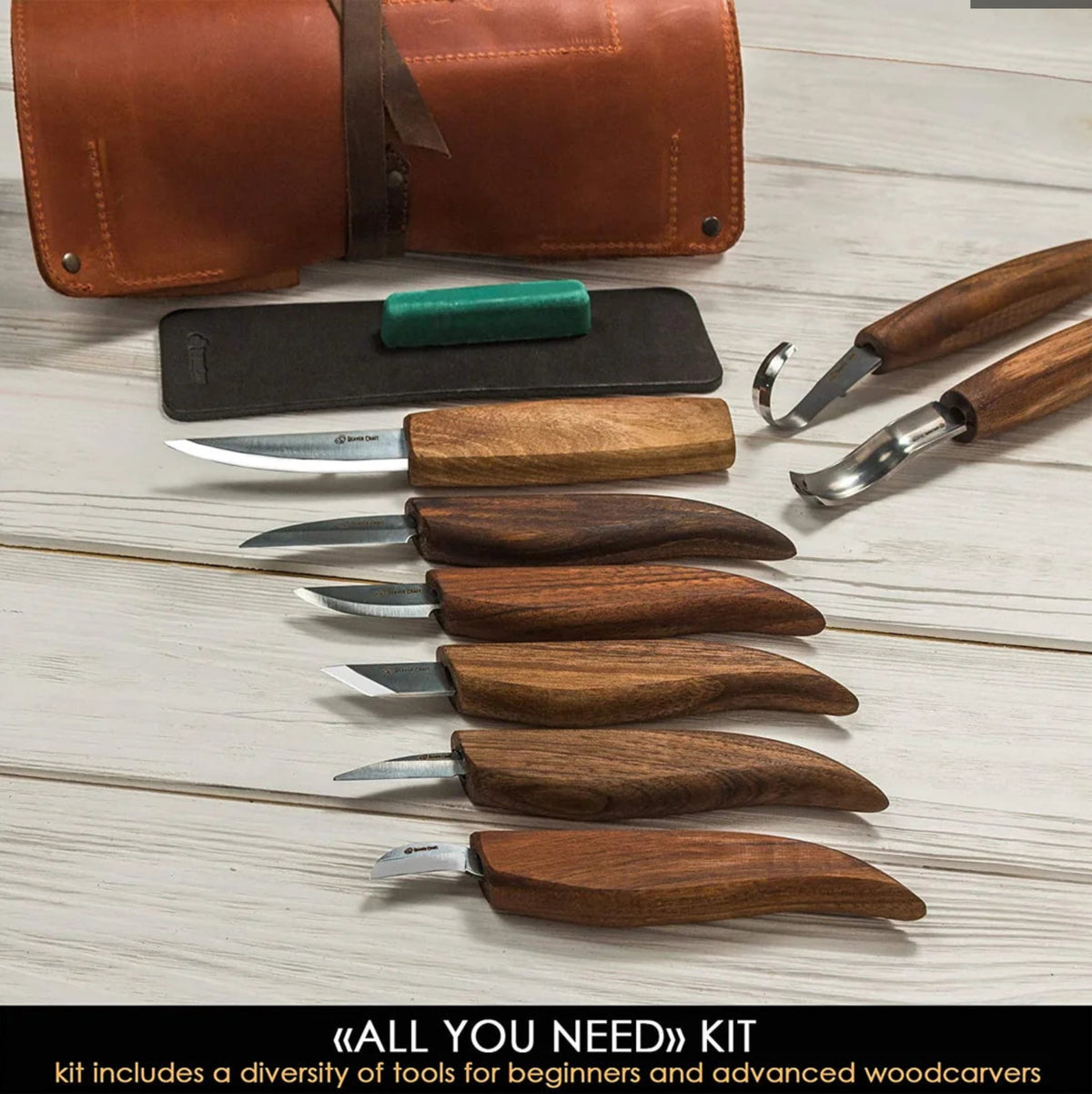 Leather woodcarving set S18X