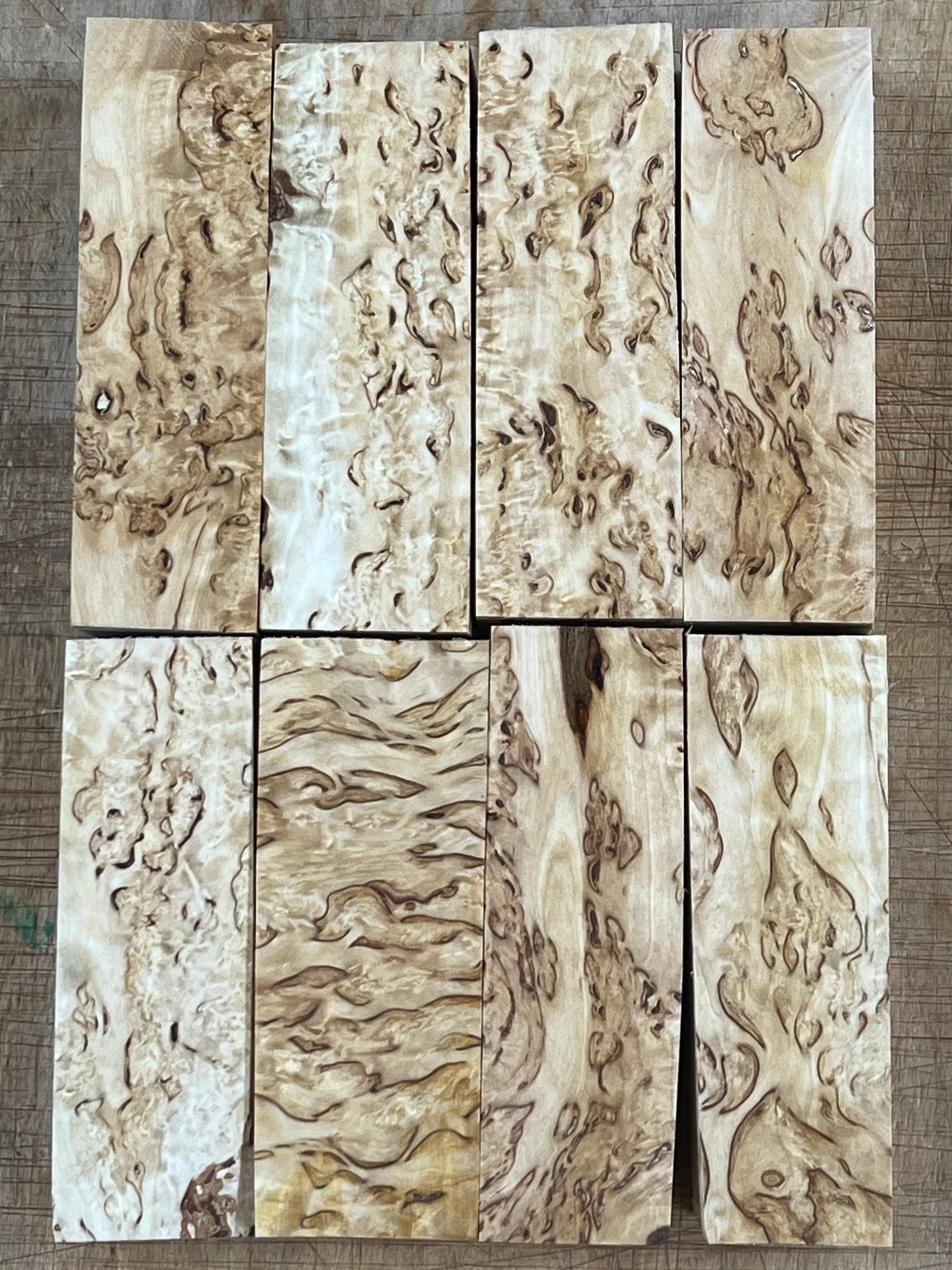 Natural Valbjørk Masurbjørk approx. 30x40x120
