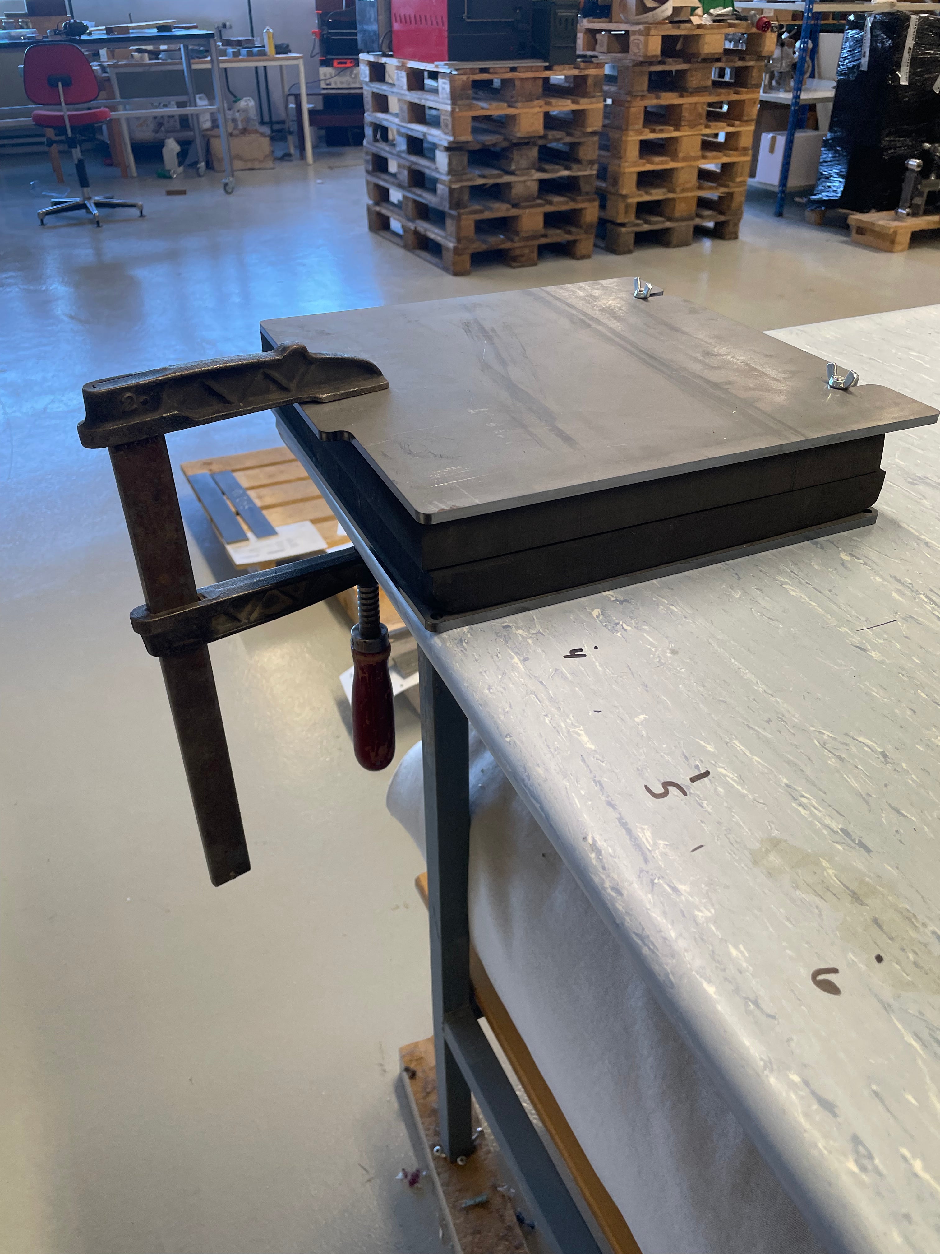 Kydex press in steel
