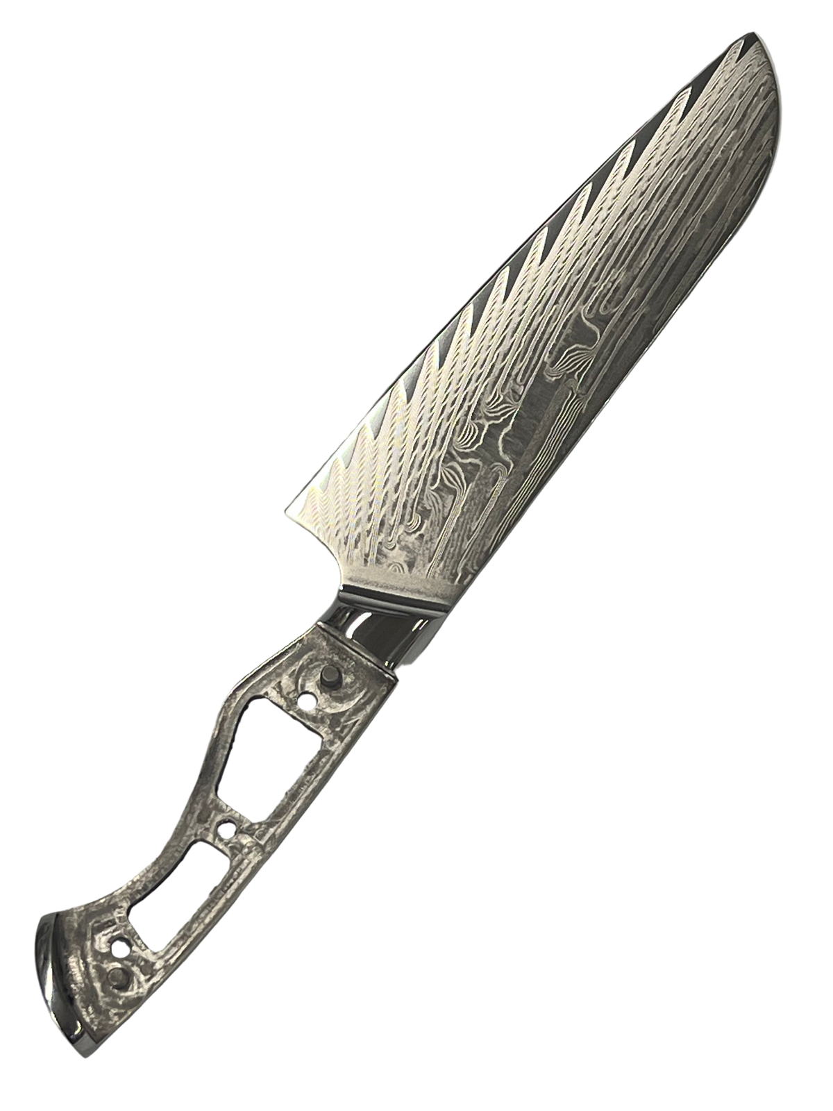 Santoku - VG10 Damask Chef's knife 8" full tang with sockets