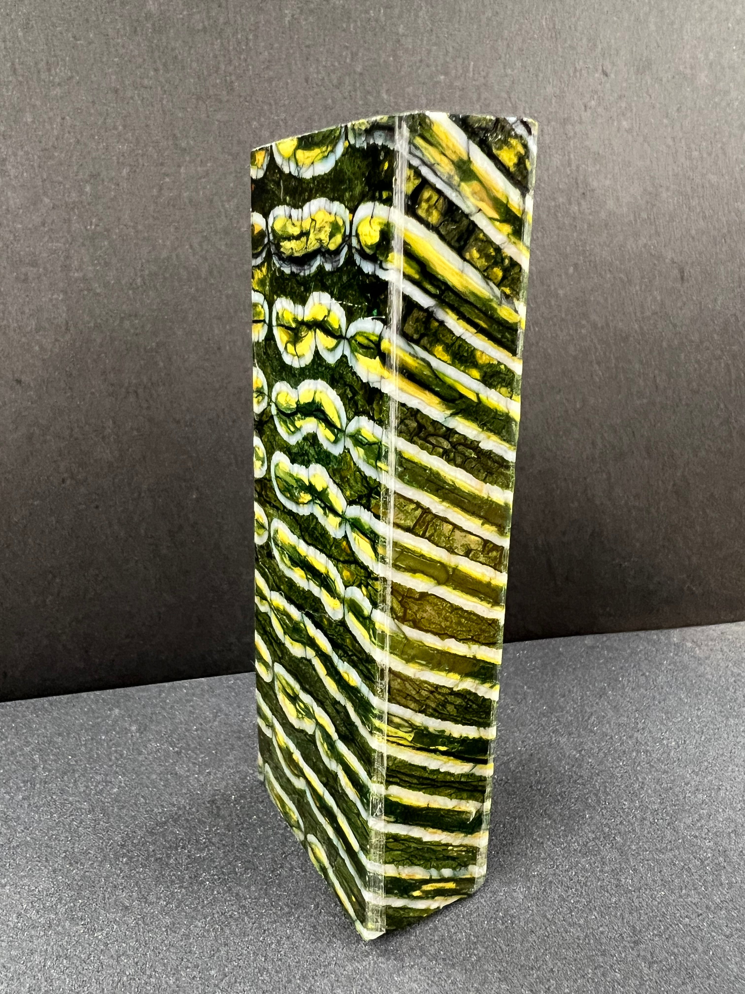 Mammoth molar handle blank M243 (green 17)