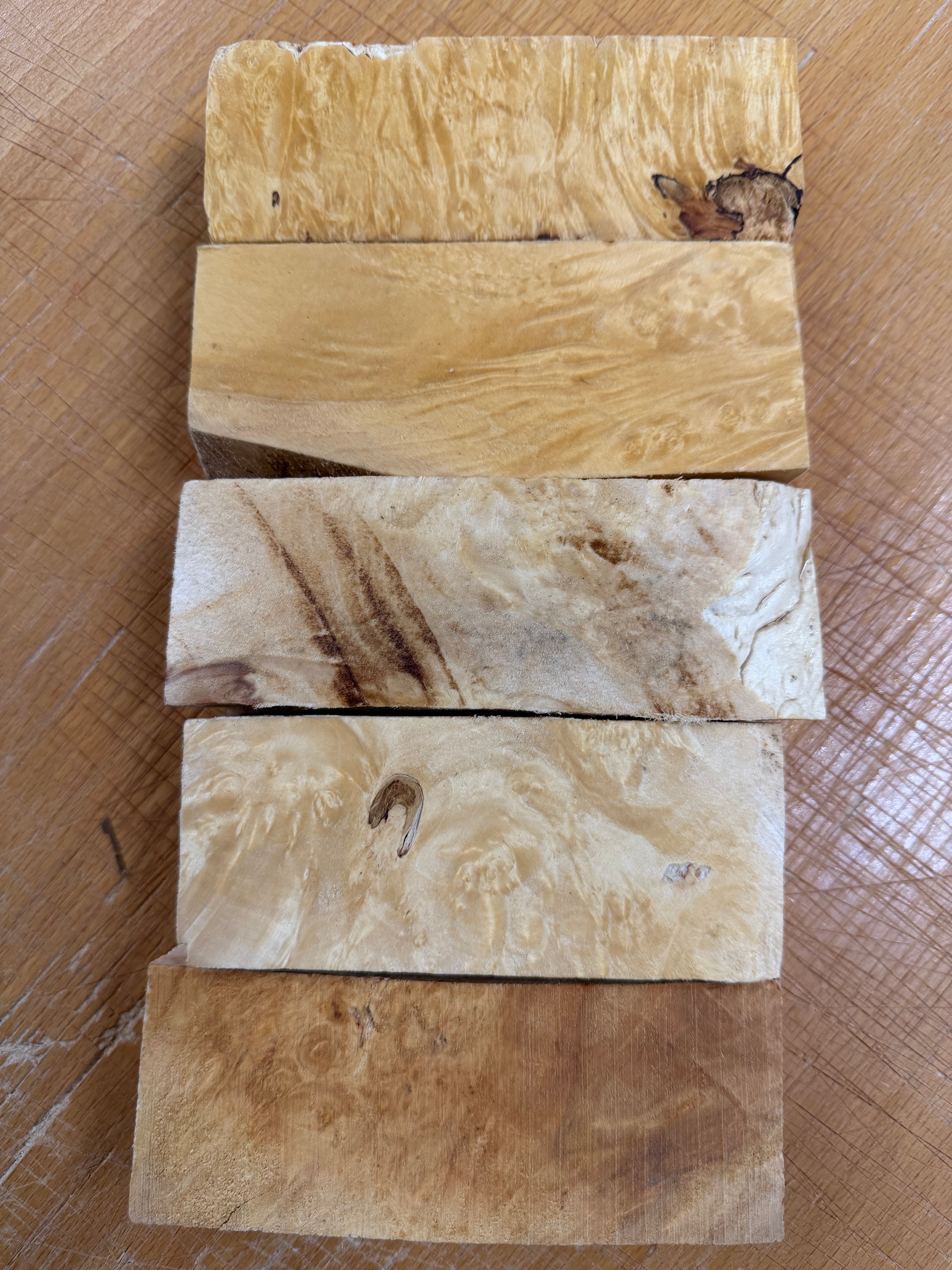 Box Elder handle blanks 5 pack- BEP5-105