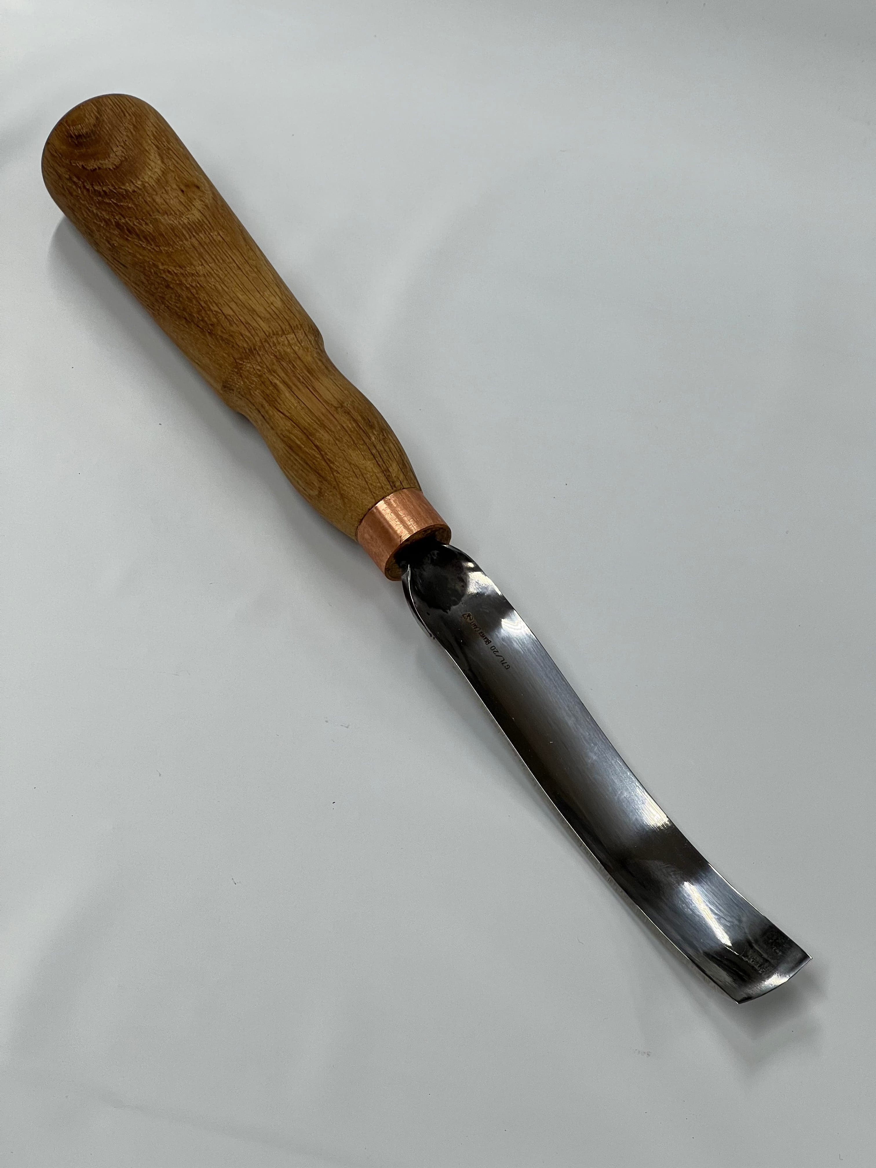 Wood carving chisel 130x22mm bent gouge