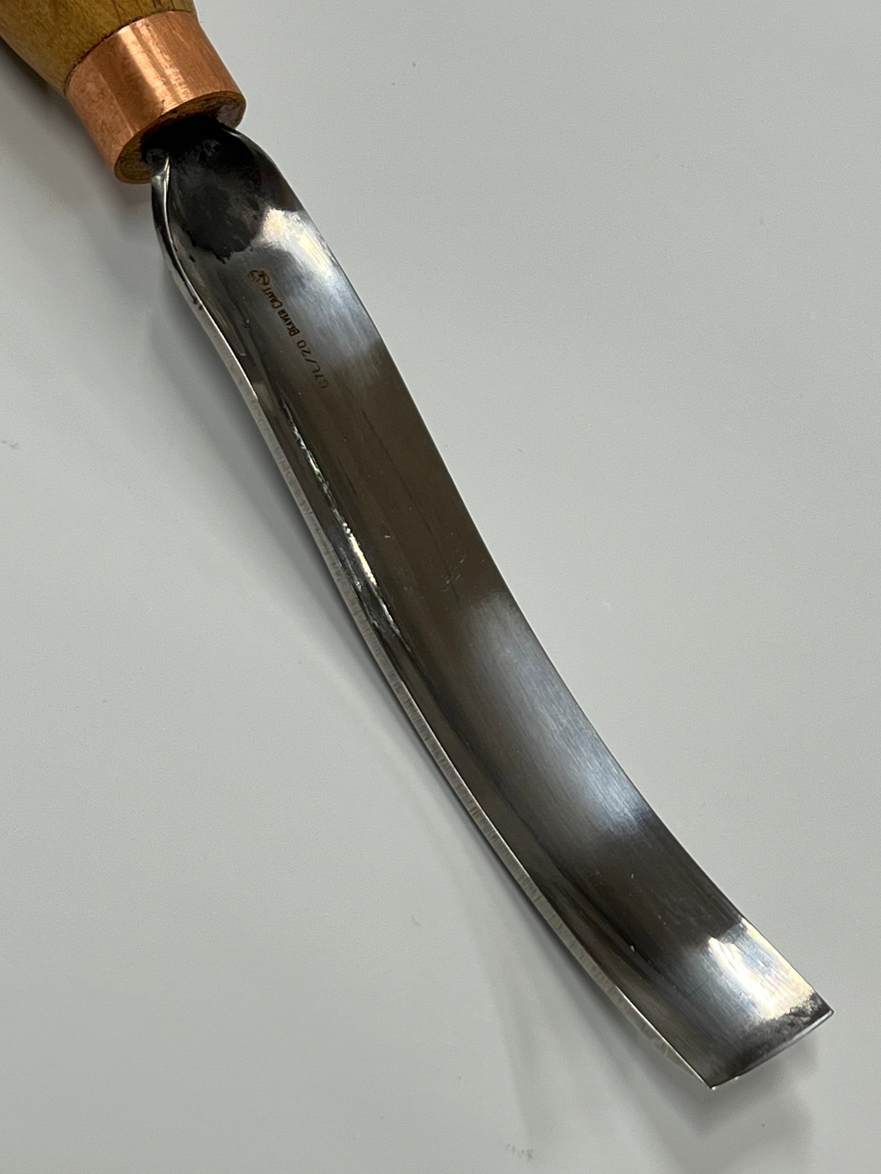 Wood carving chisel 130x22mm bent gouge
