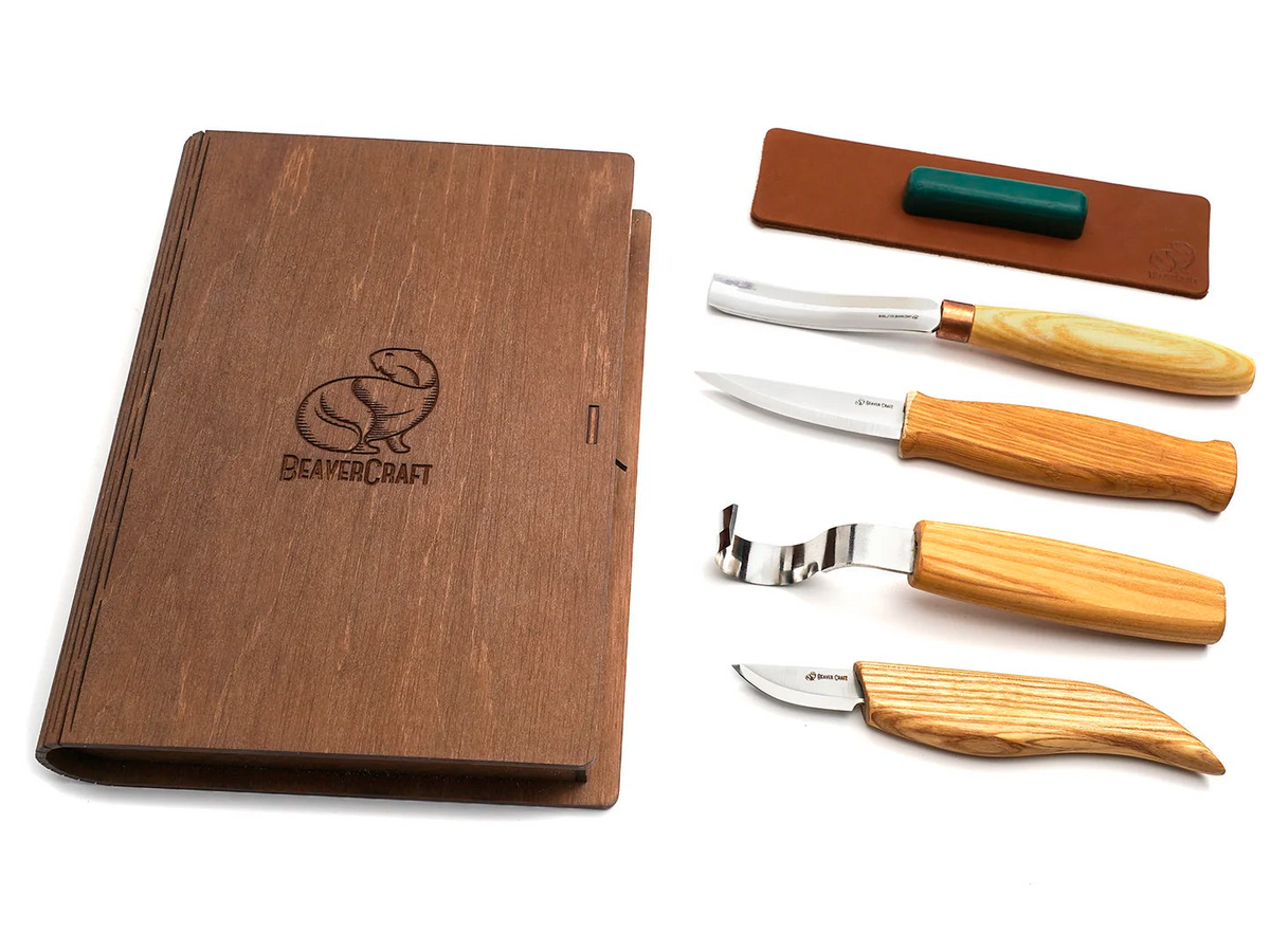 Wood carving iron set S43Book