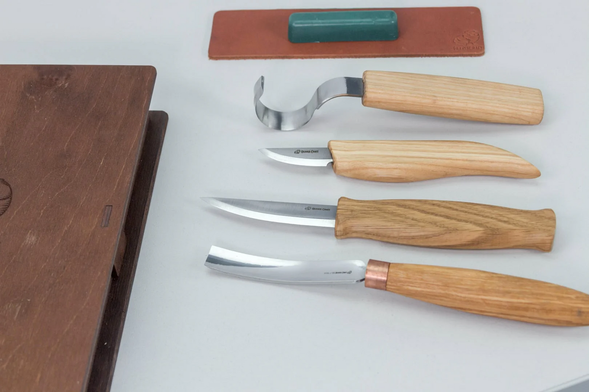Wood carving iron set S43Book
