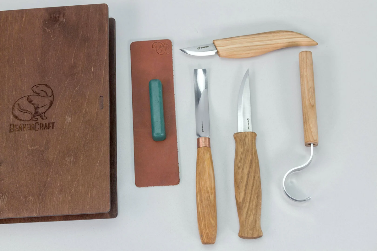 Wood carving iron set S43Book