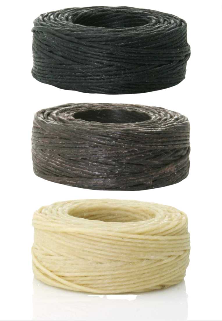 Waxed linen thread for sheaths 22.5m