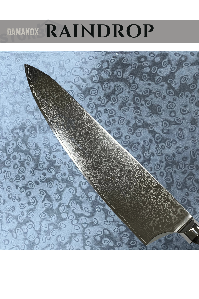Damanox VG10 - Stainless Damask plate with a core of VG-10
